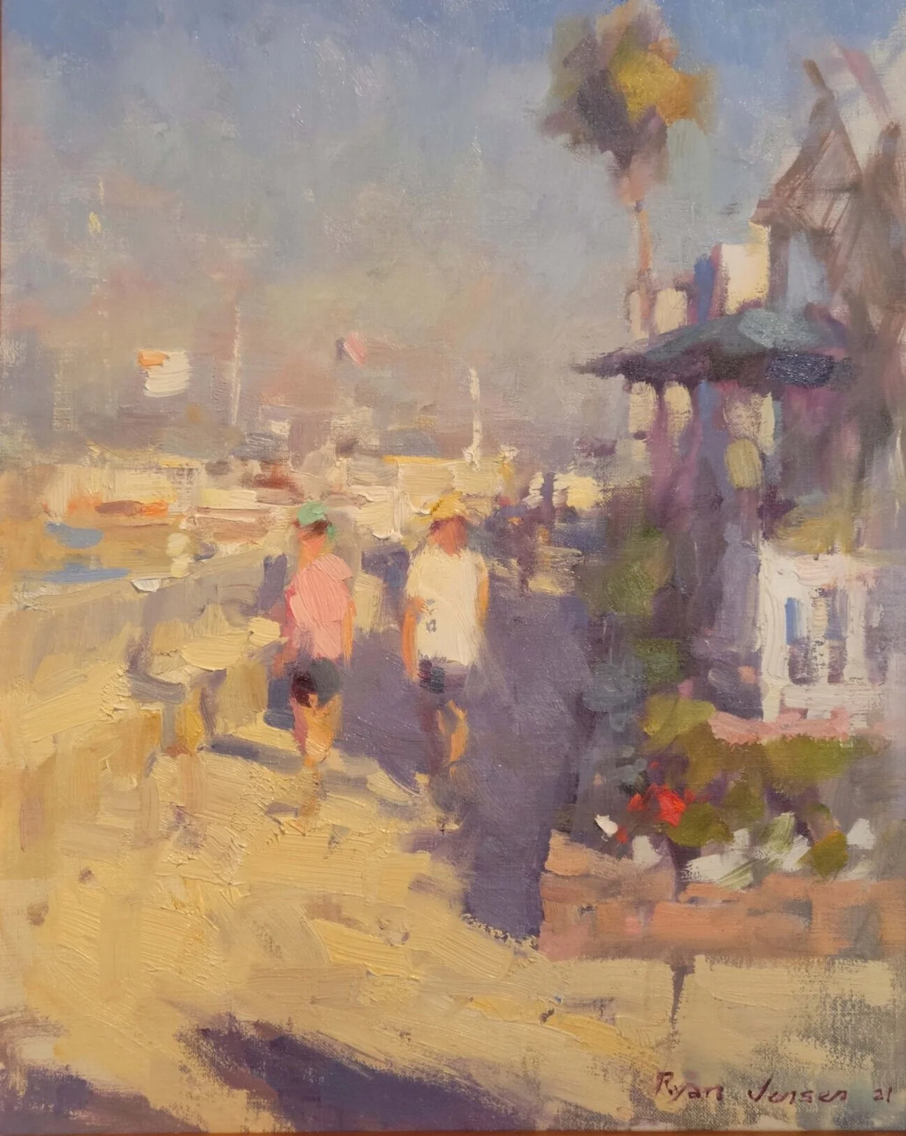 Ryan+Jensen+%2522Morning+Walk+in+Balboa+Island%2522+20x16.jpg