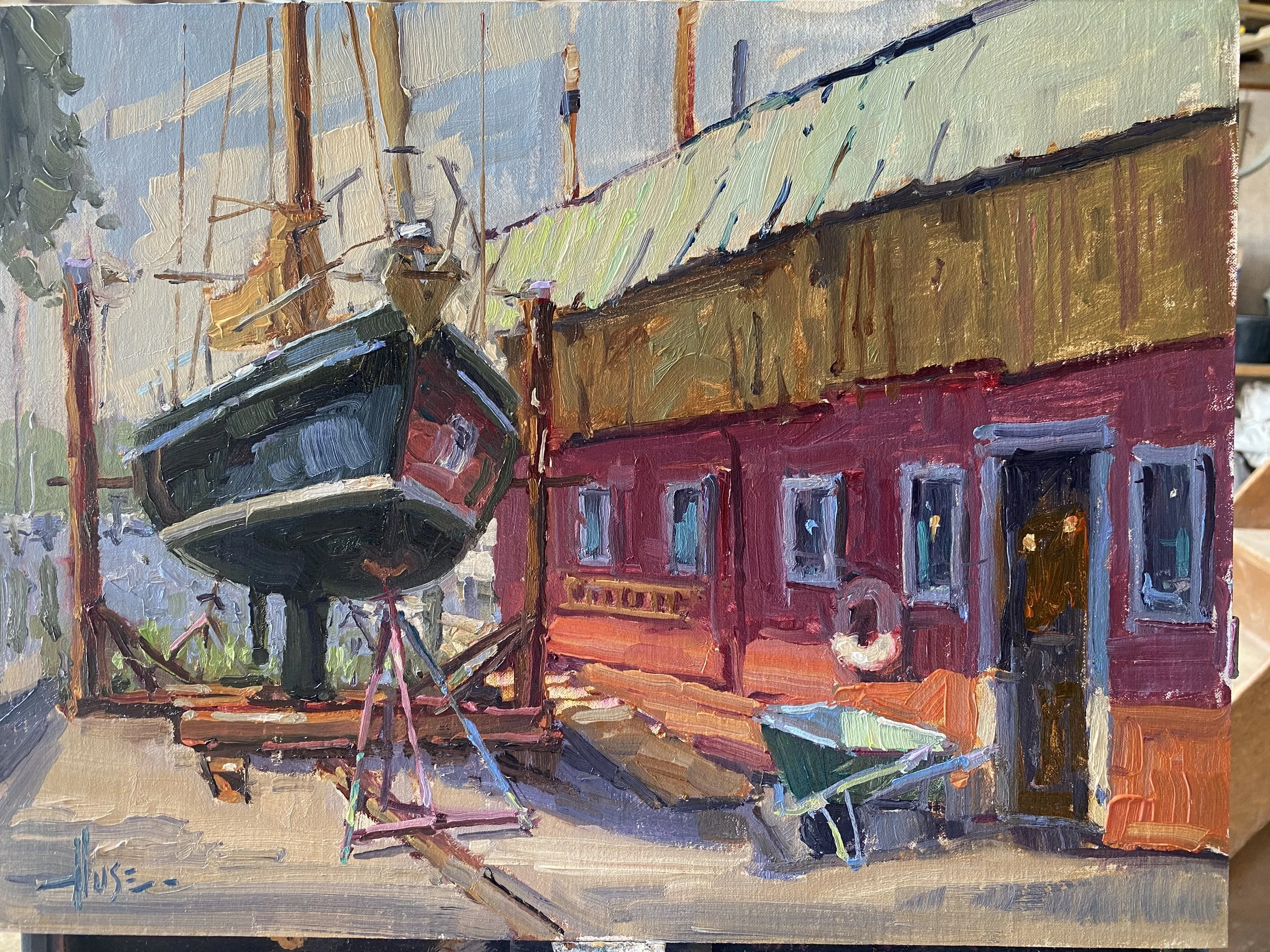 Shipyard Beauty, Cutts & Case in Oxford MD, 12x16
