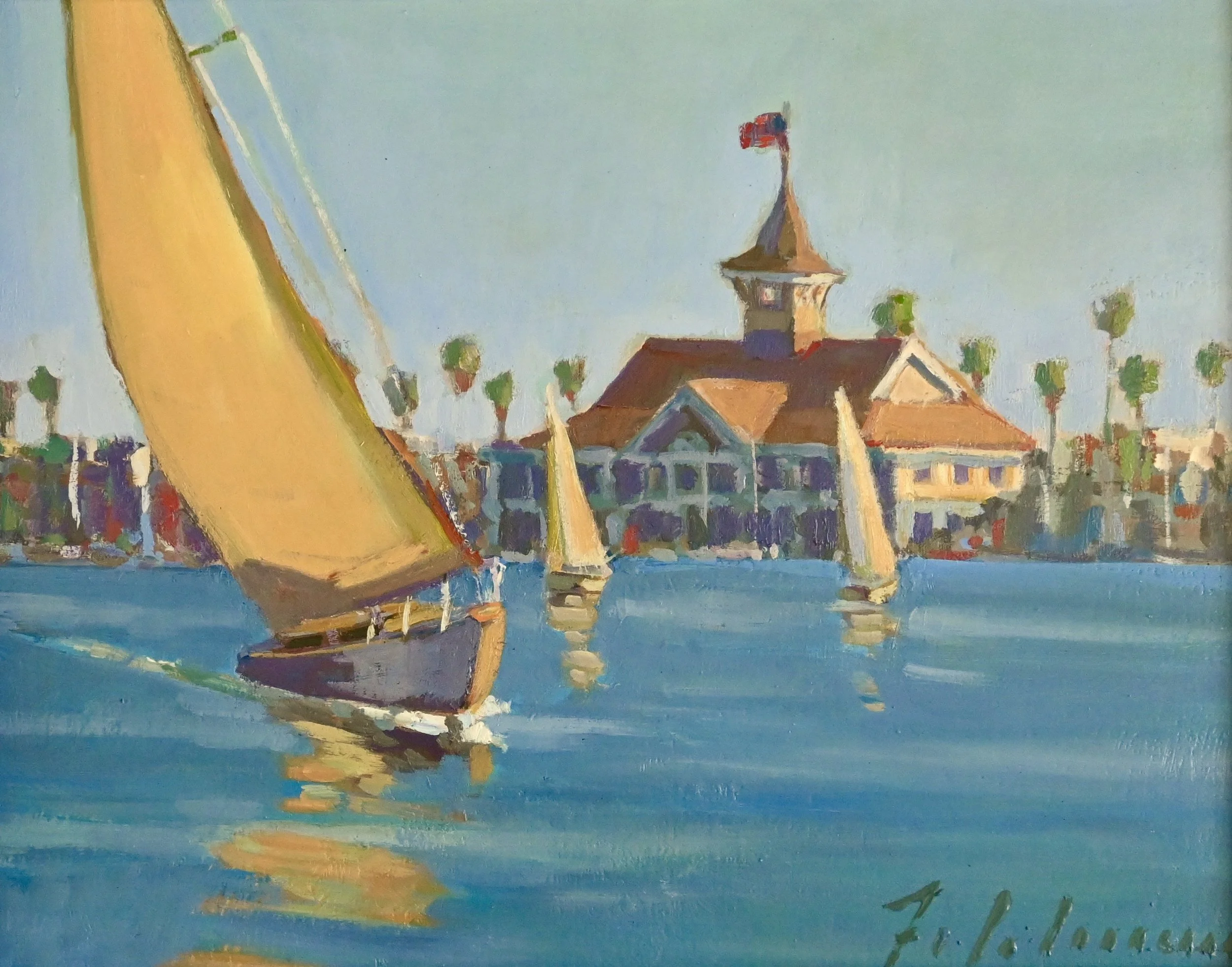 Mark Fehlman : Sailing Balboa : 11x14 : 1050.jpg