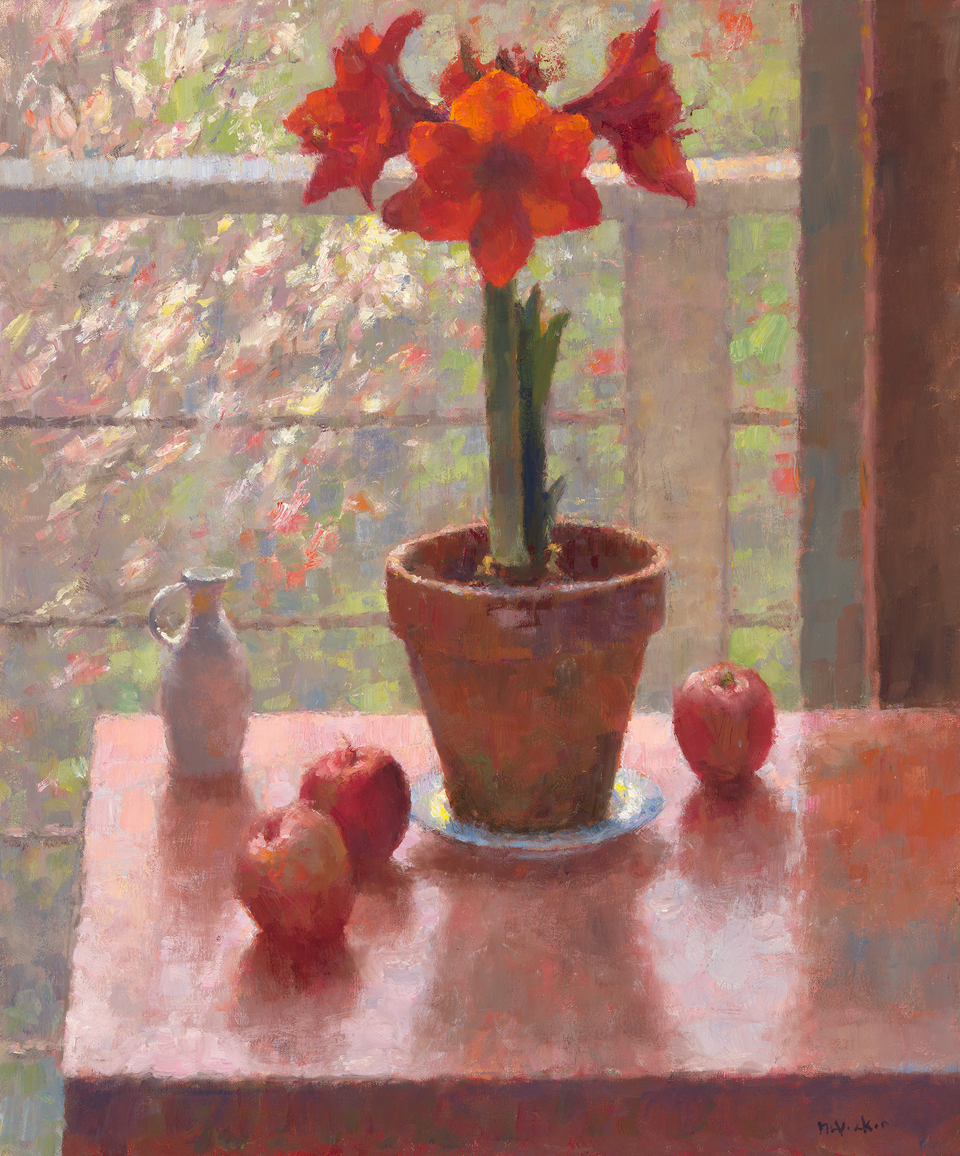McVicker Peach Amaryllis South Window 30x24.png