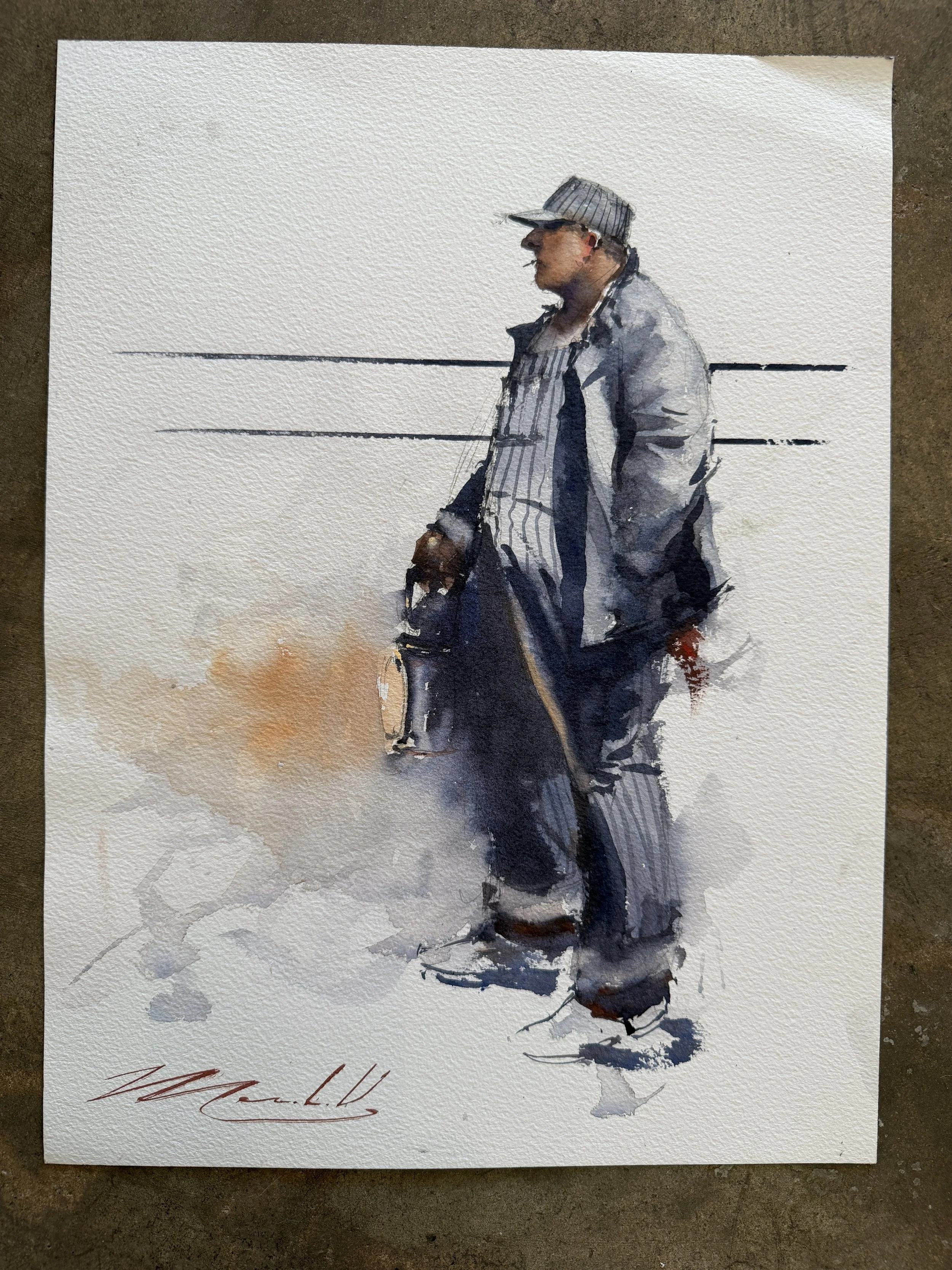The Conductor 12x16 | Unframed