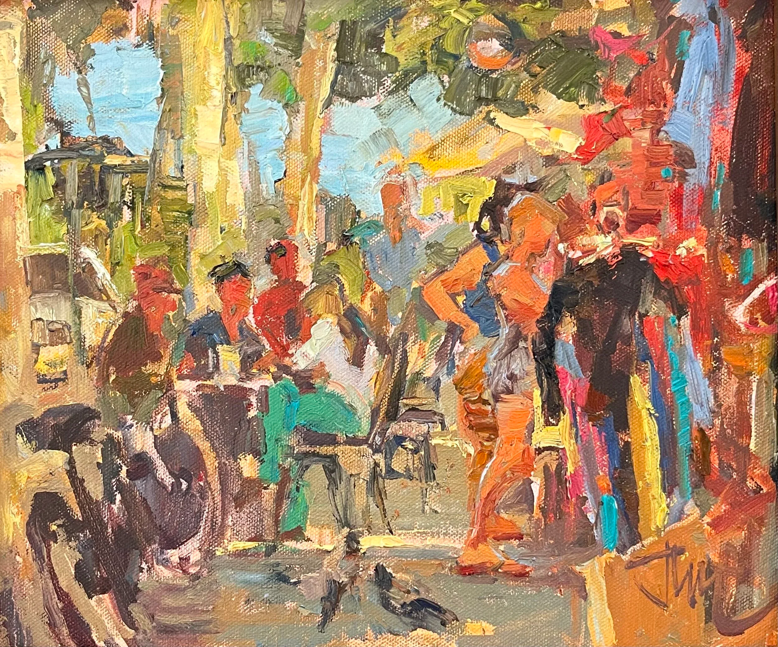 Lovely Summer Evening 10x12 Oil Painting by Durre Waseem