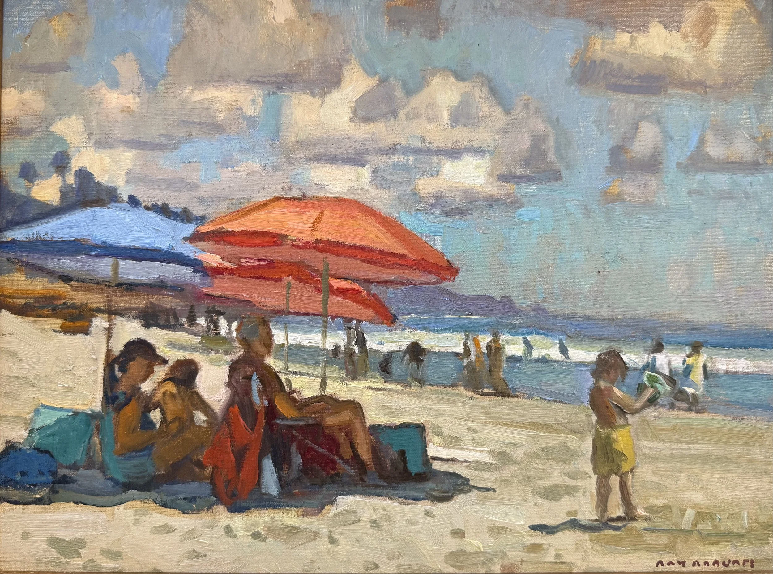 Beach Day Five 12x16