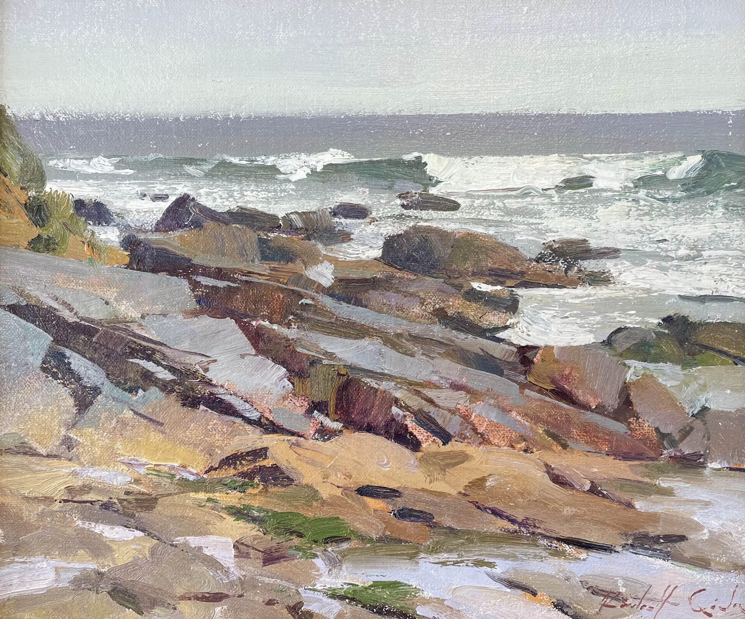Kimball Crystal Cove with Friends 10x12 Oil.jpg