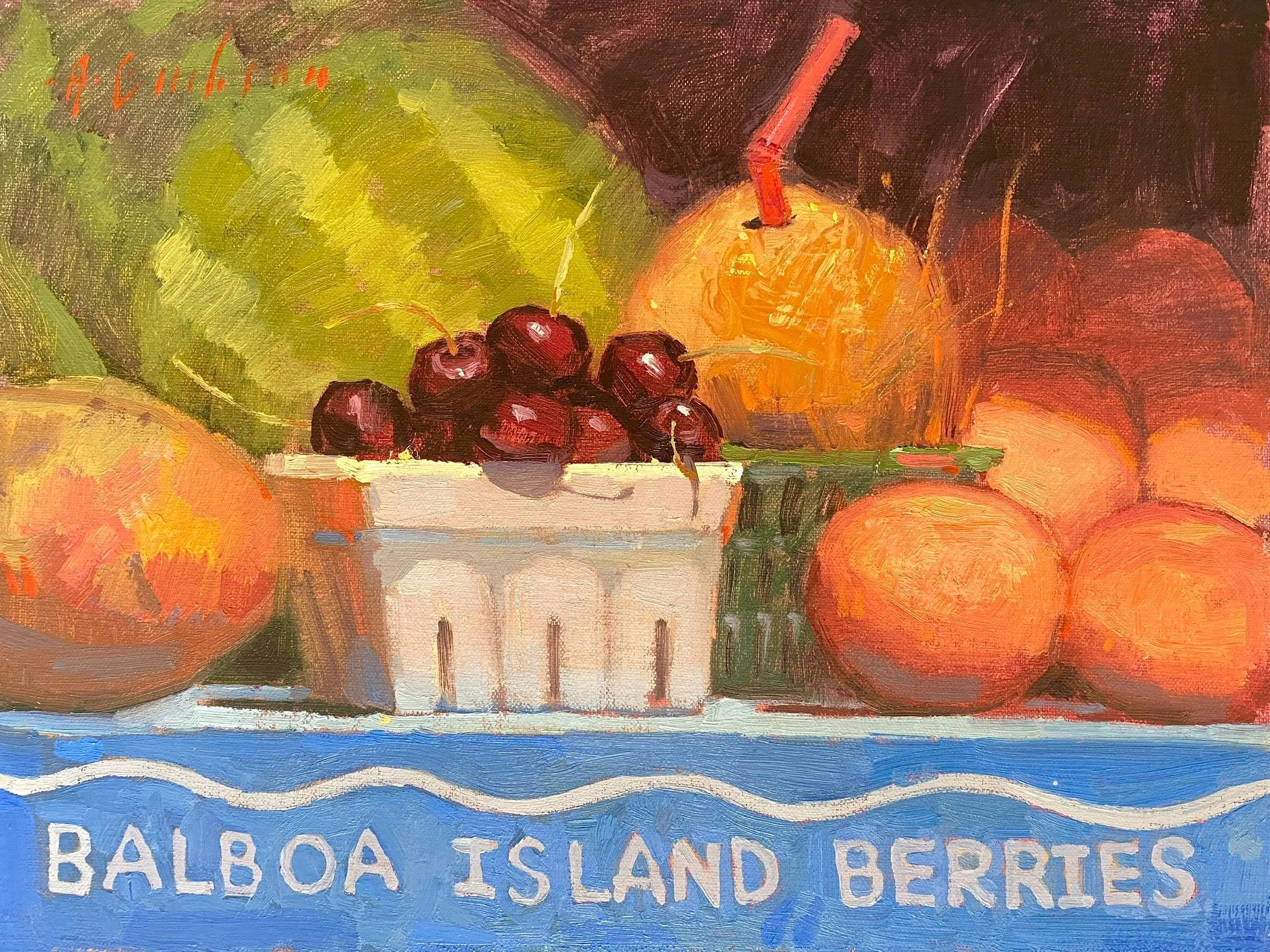 Balboa Island Berries : oil: 9x12 : 1800 .jpg