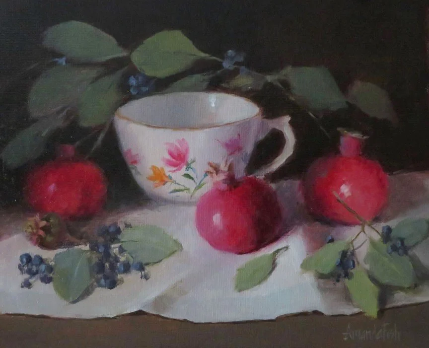 Pomegranates with Floral Cup.JPG
