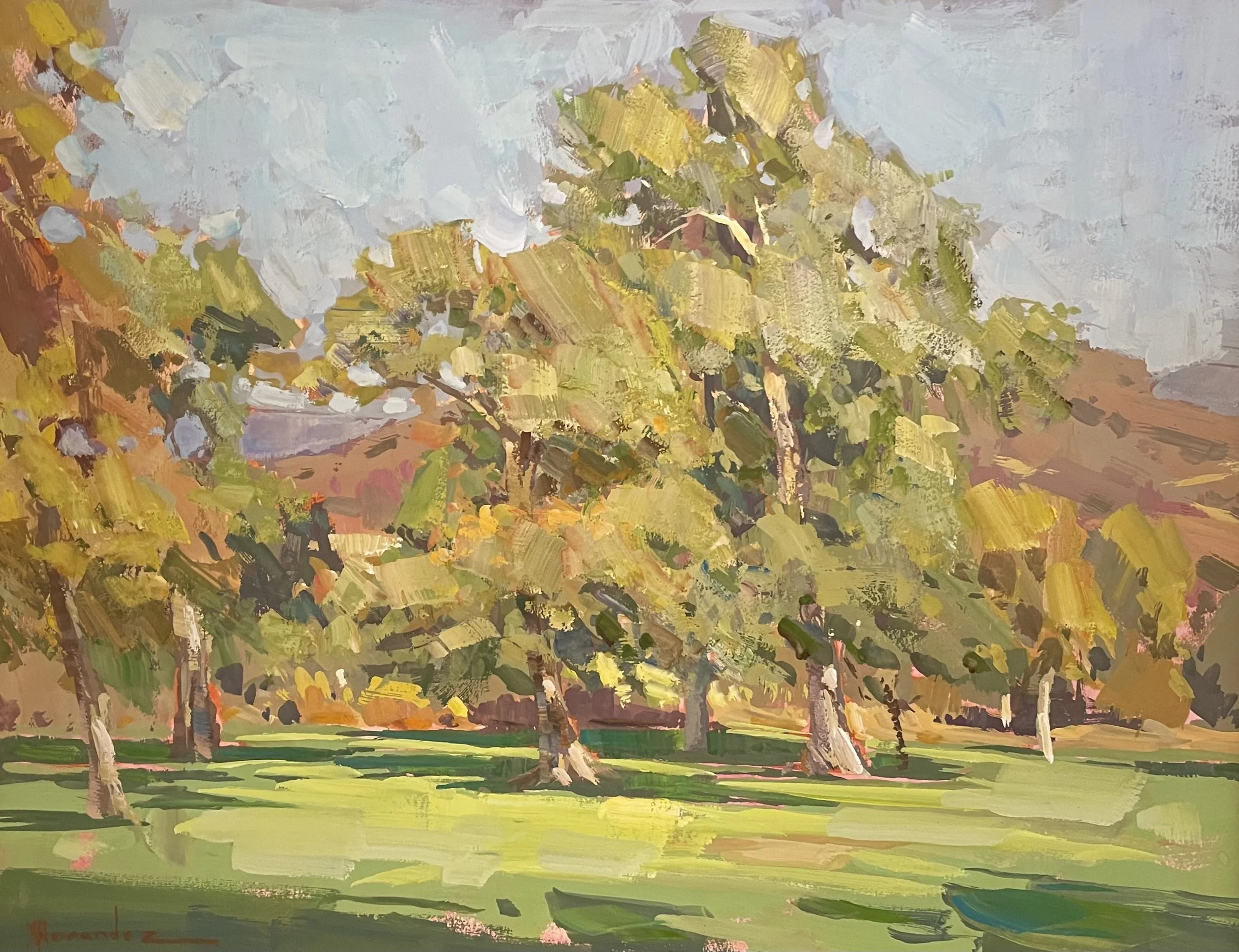 Hernadez Singing Sycamores 11x14 Gouache.jpg