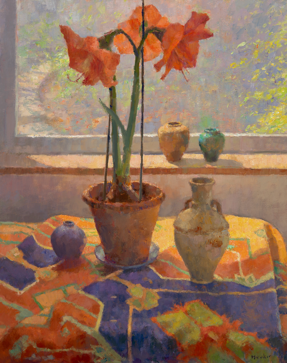 McVicker Red Amaryllis Inside Outside 24x20.png