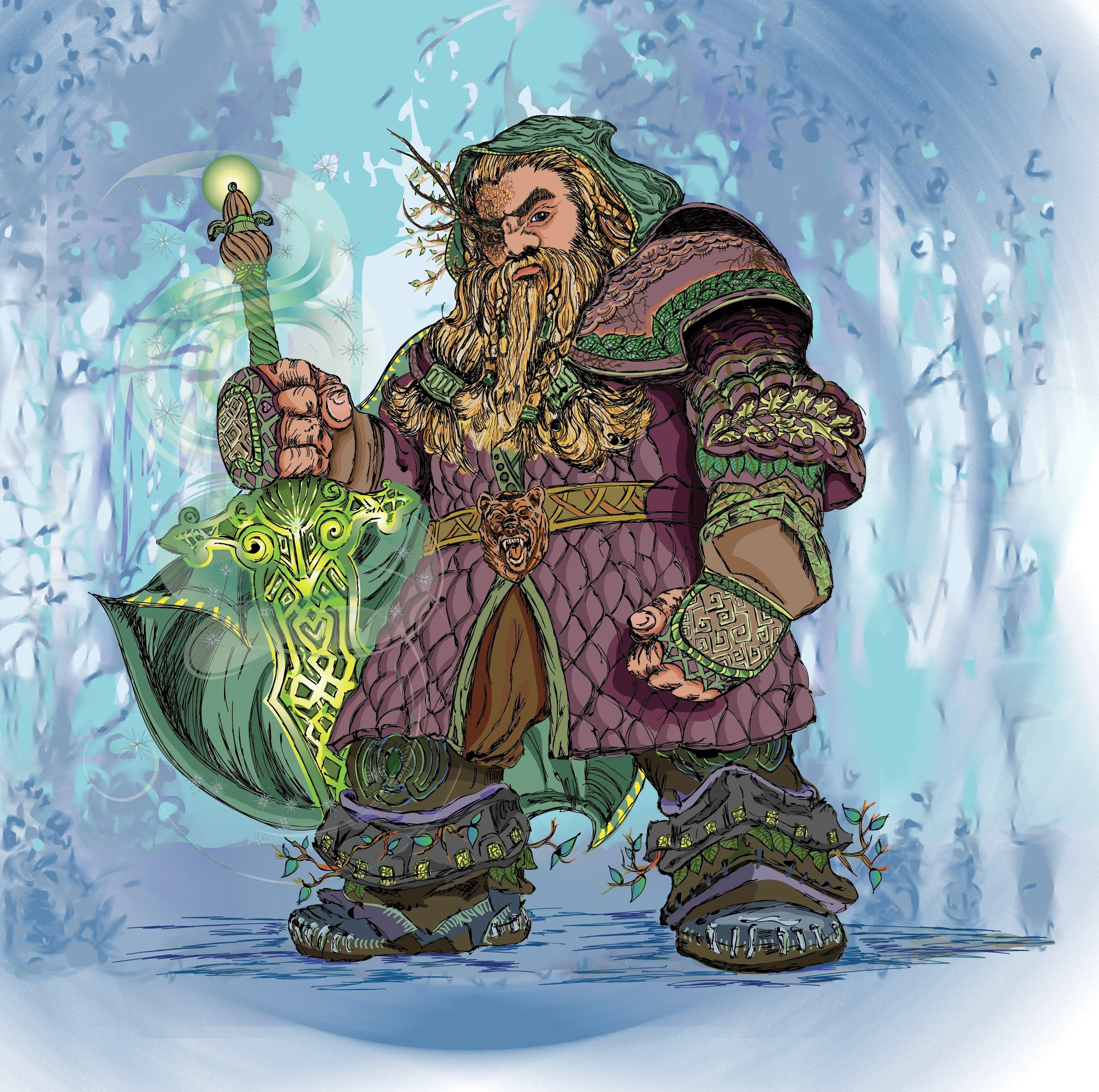 Dandwarf is a custom-designed dungeons & dragons aka d&d character. purchase in shop