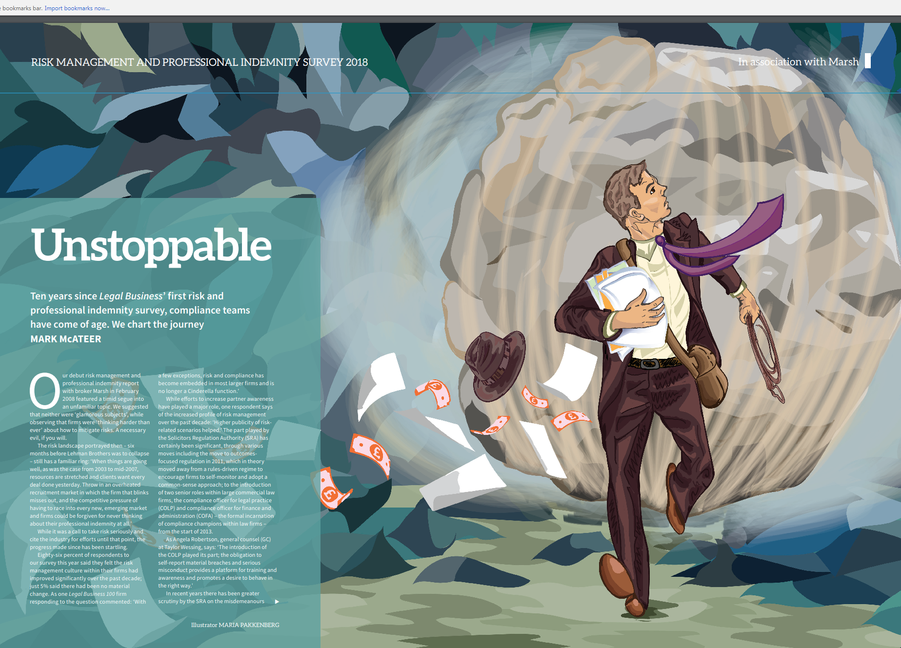 commissioned for legal business magazine 