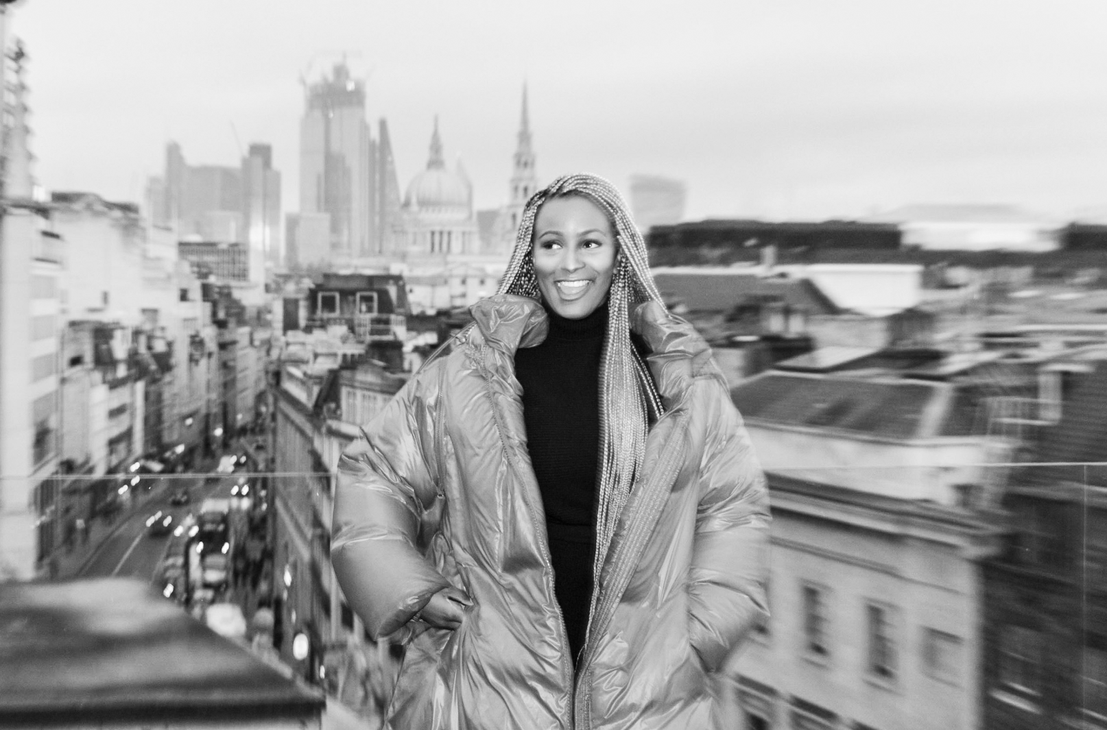Action shot of international icon DJ Cuppy - www.djcuppy.com