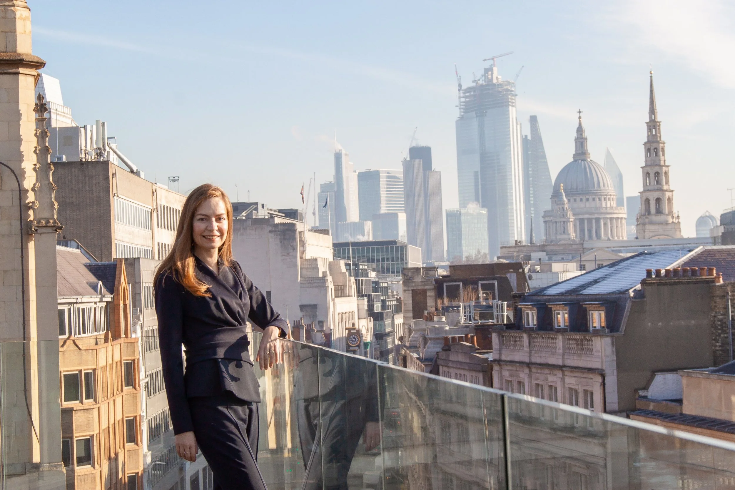 Senior Associate at a Magic Circle London law firm, photographed at the rooftop of International Arbitration Centre, www.int-arb.com