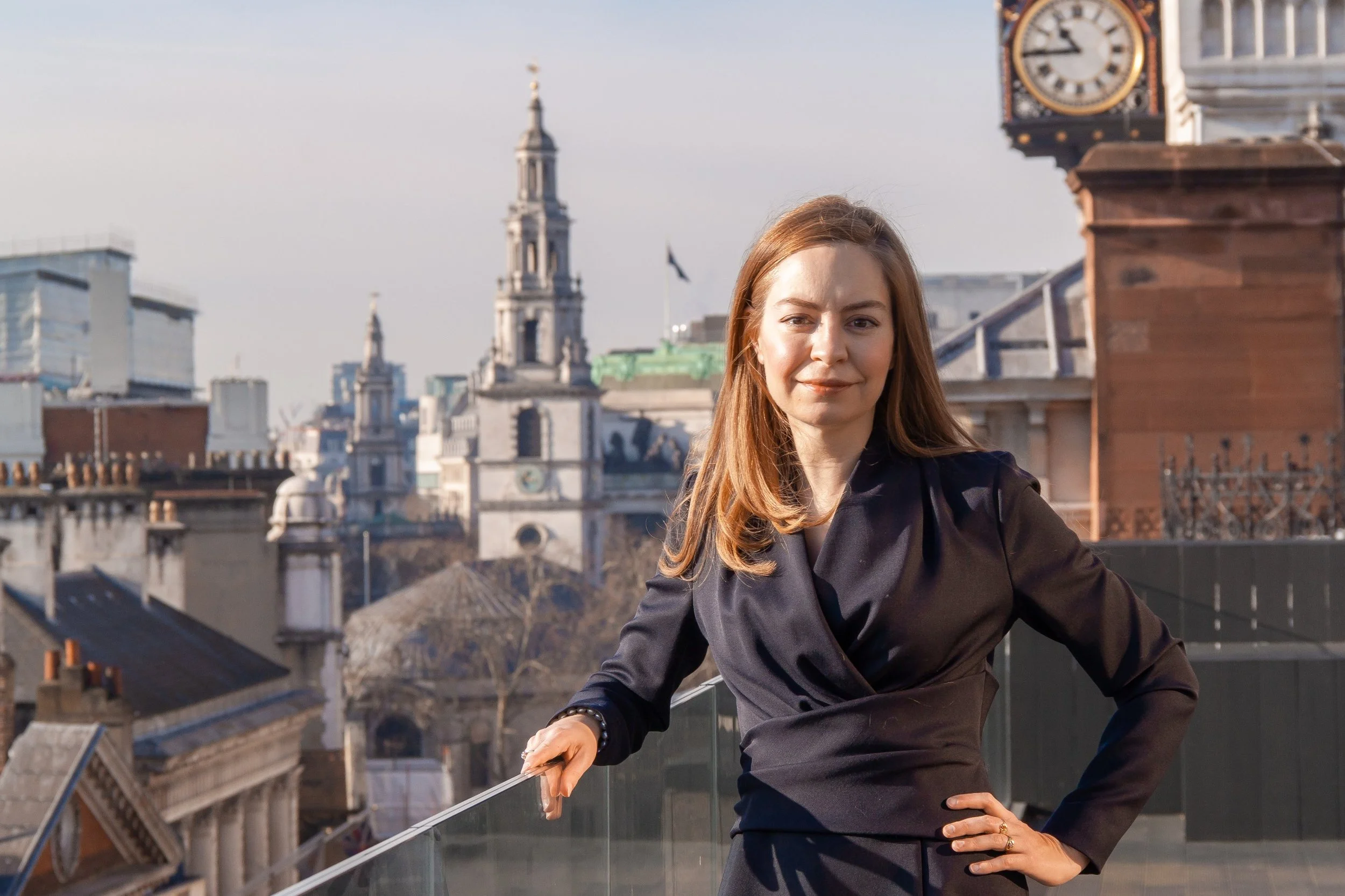 Senior Associate at a Magic Circle London law firm, photographed at the rooftop of International Arbitration Centre, www.int-arb.com