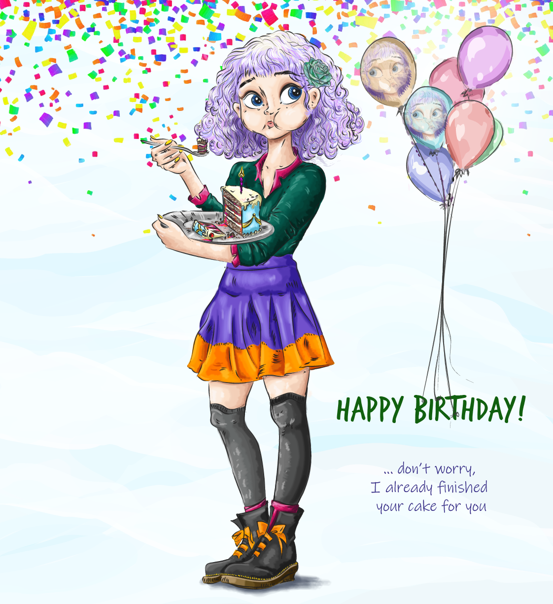 Birthday greeting Minimia