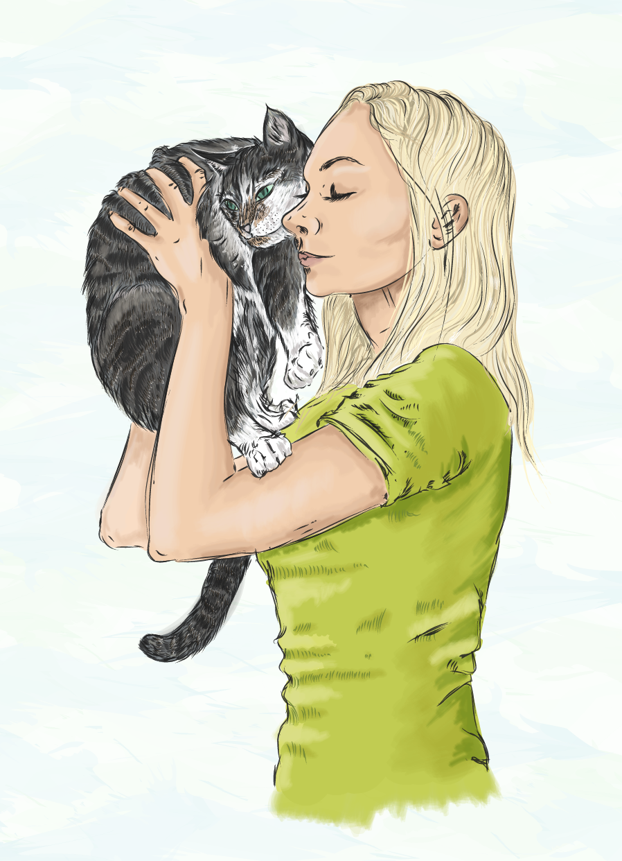 Cartoon portrait, Anna and Monty. Want to commission one for yourself? Email maria@pakkenberg.com