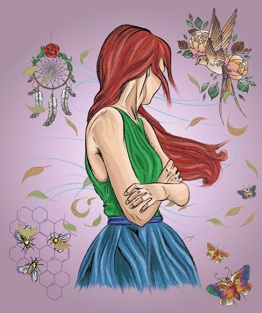 Girl with turned head, part of the I Smelt You In The Air Tonight Project