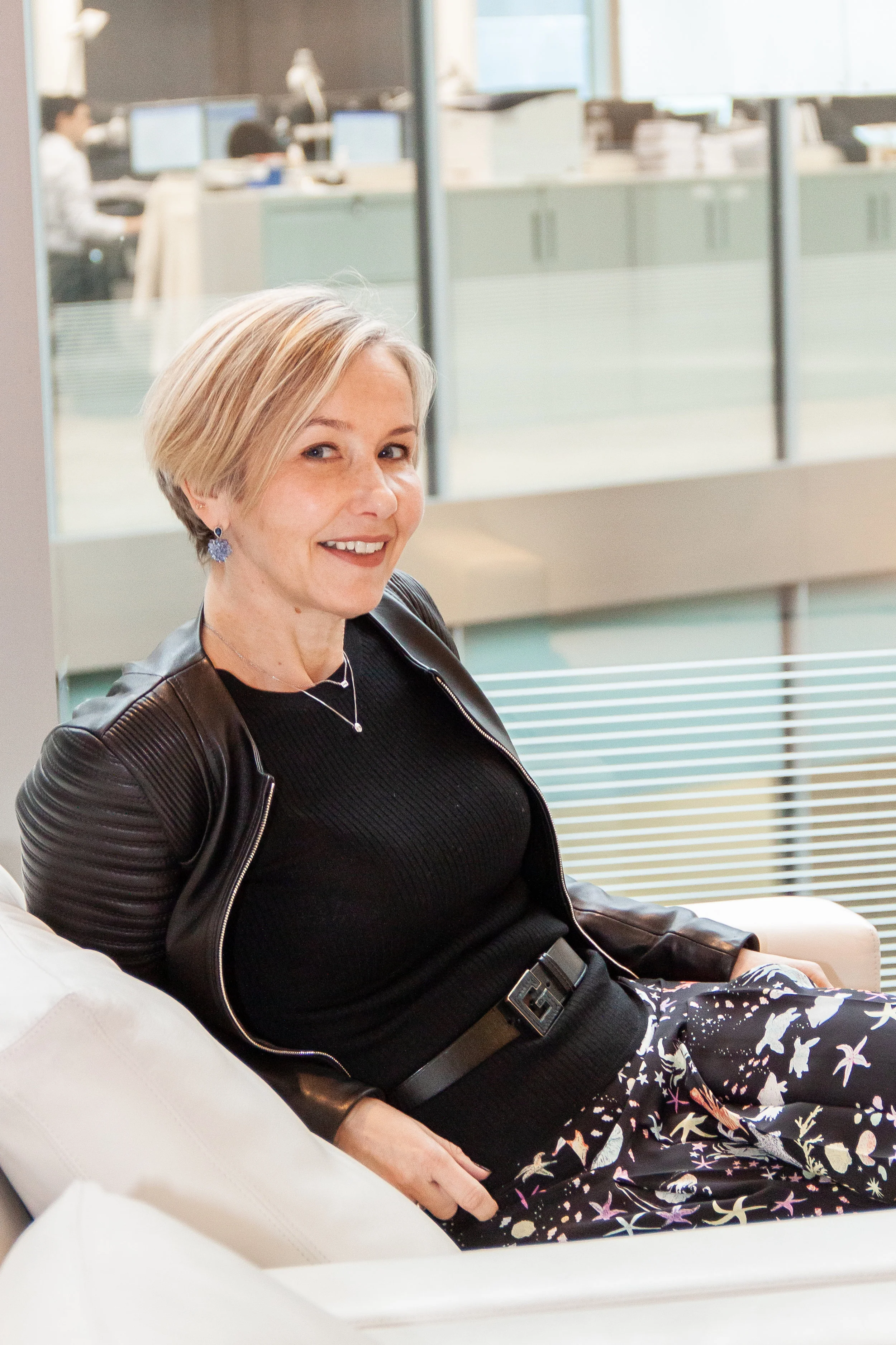 Catherine Johnson, GC of London Stock Exchange. Photographed on location at the London Stock Exchange for Legal Business Magazine