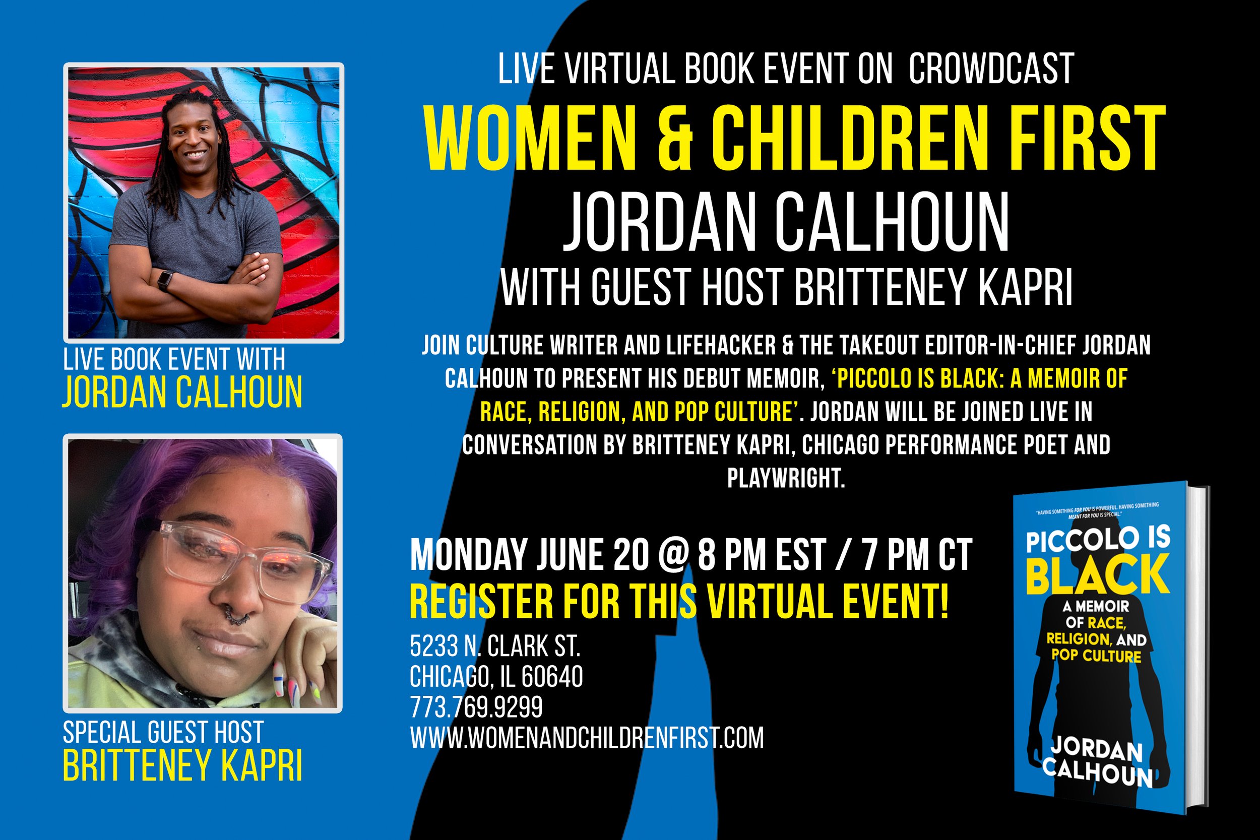 Women &amp; Children | Monday, June 20 @ 8 PM EST / 7 PM CT.