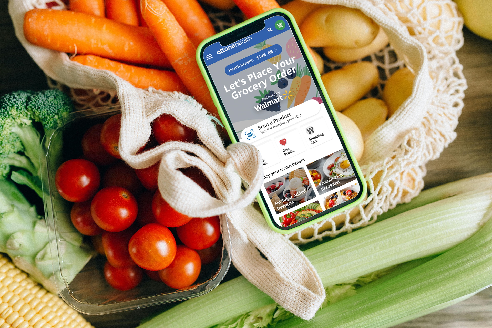 Attane Health nutrition & grocery ordering app