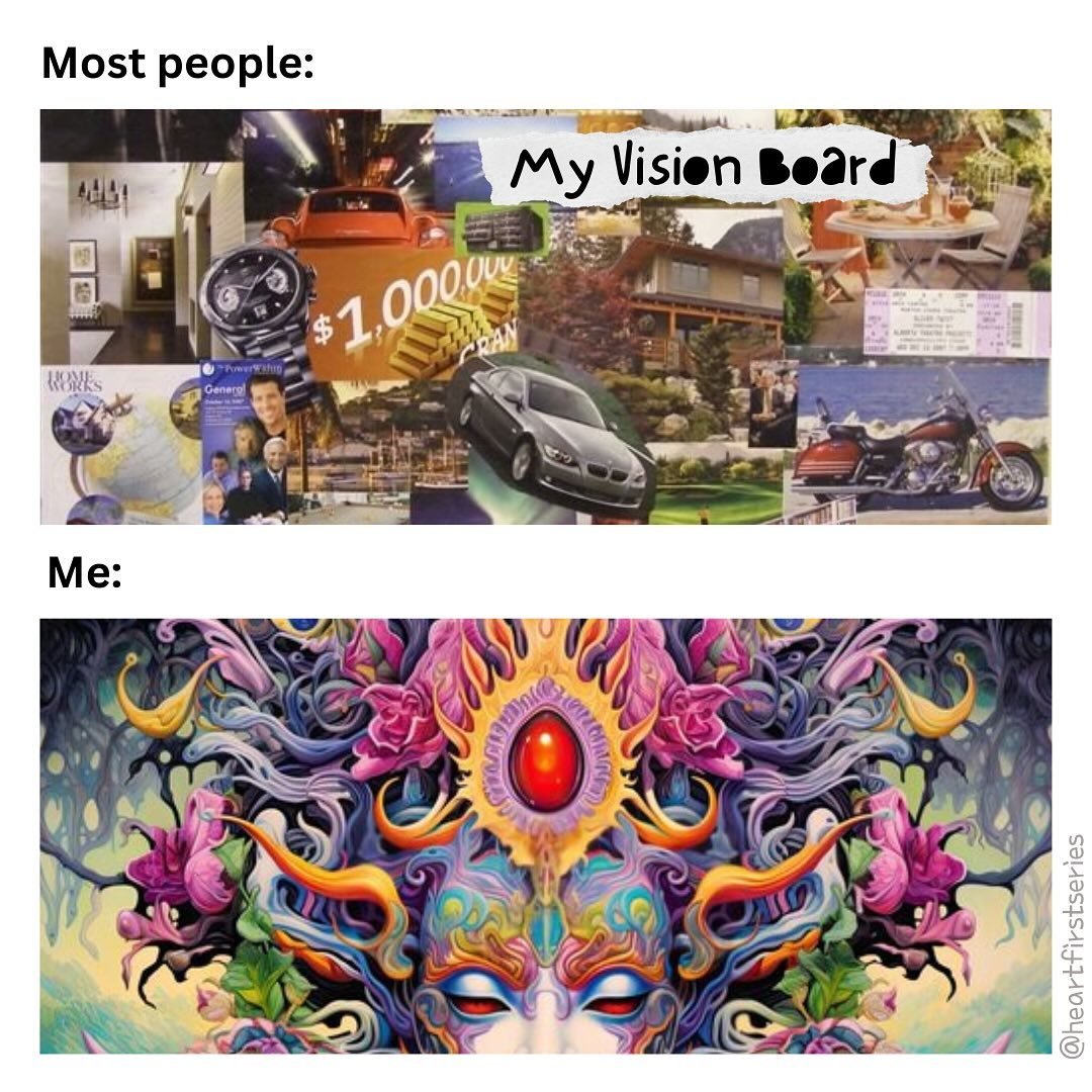 VISIONARY BOARD 🤣🌀✨ #visioning #visionary #visionboard #manifestit #openyourmind #heartfirst #heartfirstseries