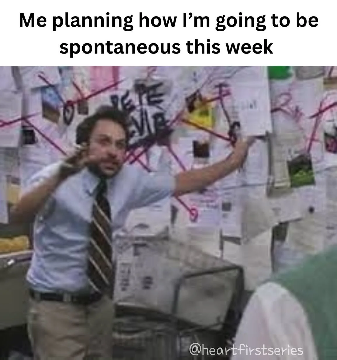 HAPPY MONDAY 🤣! @maayan.ben.paz I&rsquo;m coming to see you soon&hellip; when we both least expect it! 🤗 #spontaneous #spontaneity #planlesslivemore #planlesstravelmore #planless #gowiththeflow