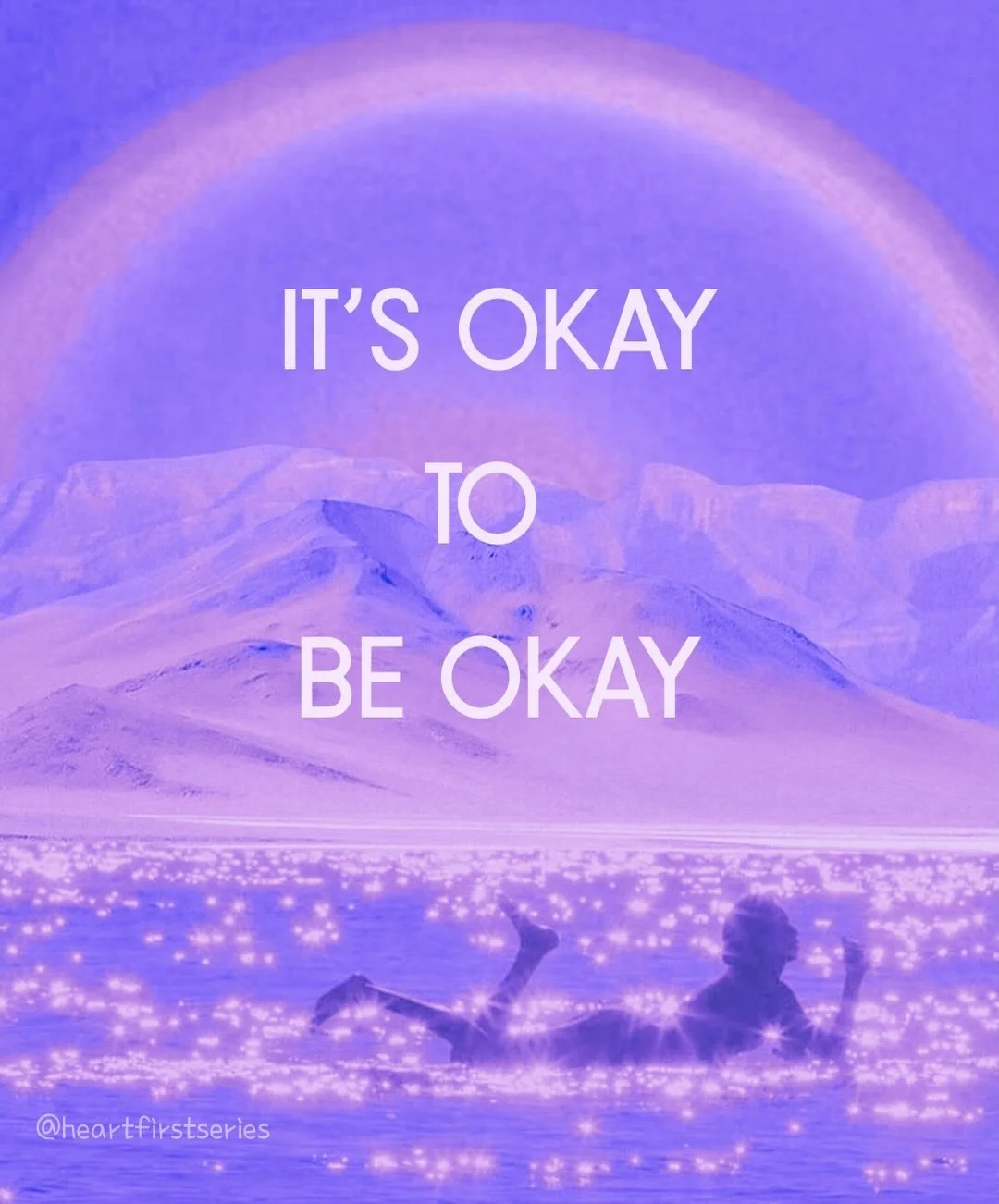 IT IS OKAY TO BE OKAY even amidst a personal or collective shit storm. We can genuinely CARE and still not allow external adversity to affect our inner peace. We need lightbearers, peace makers, hope bringers, artists, entertainers, love, and laughte