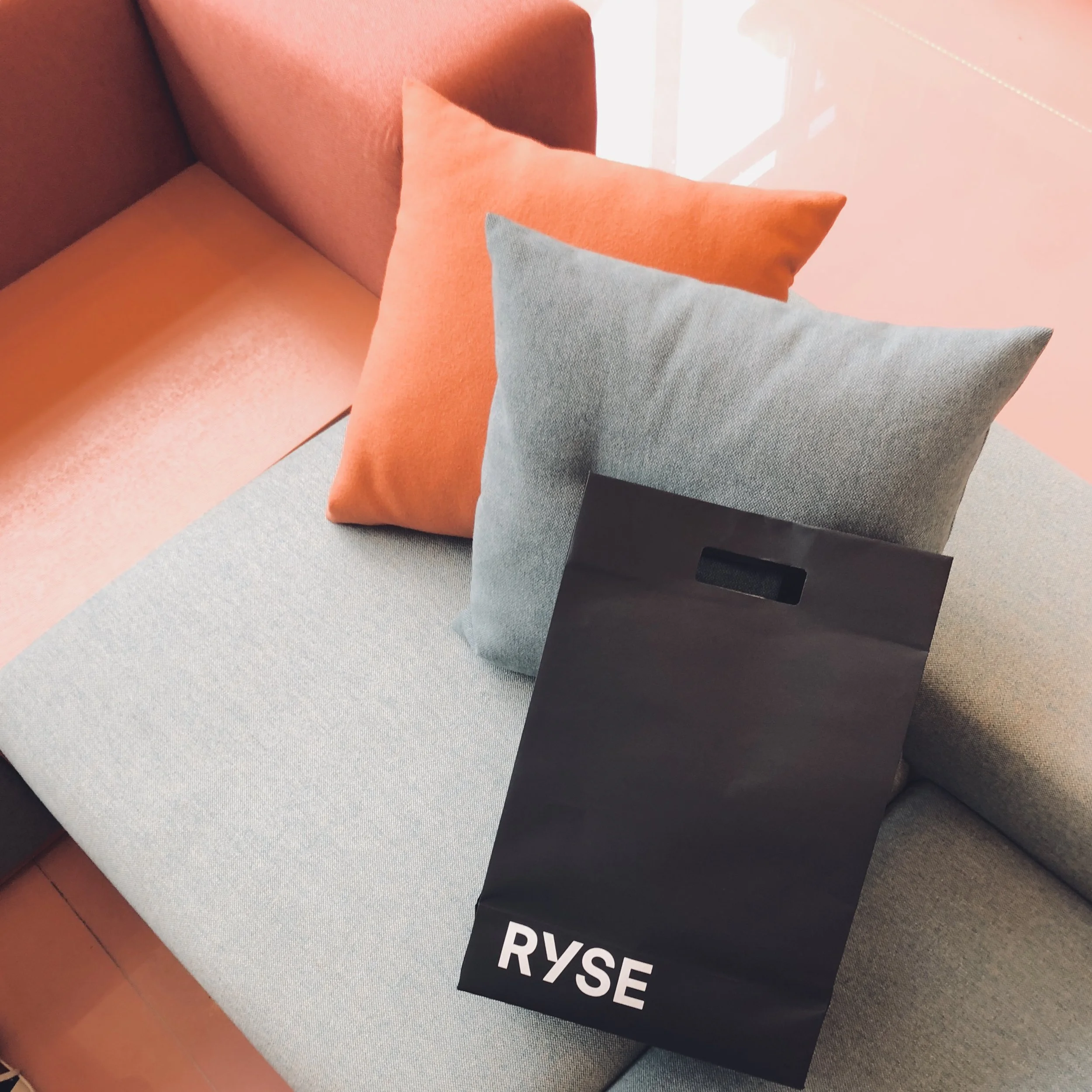 In the bag, a take home gift for myself- RYSE bathrobes designed by Korean indie fashion label, IISE.