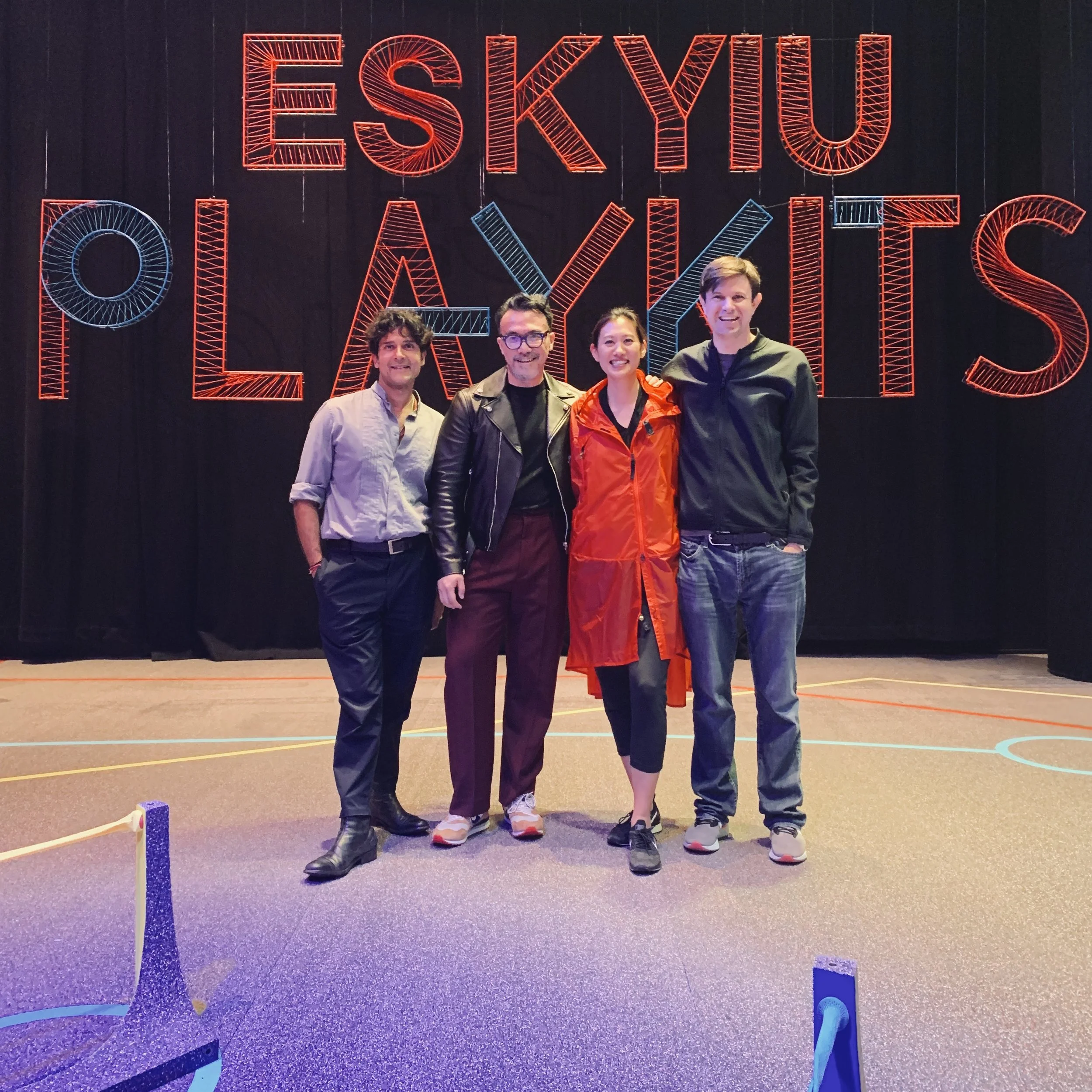Hanging out with ESKYIU and Vinay Melwani from HALO.