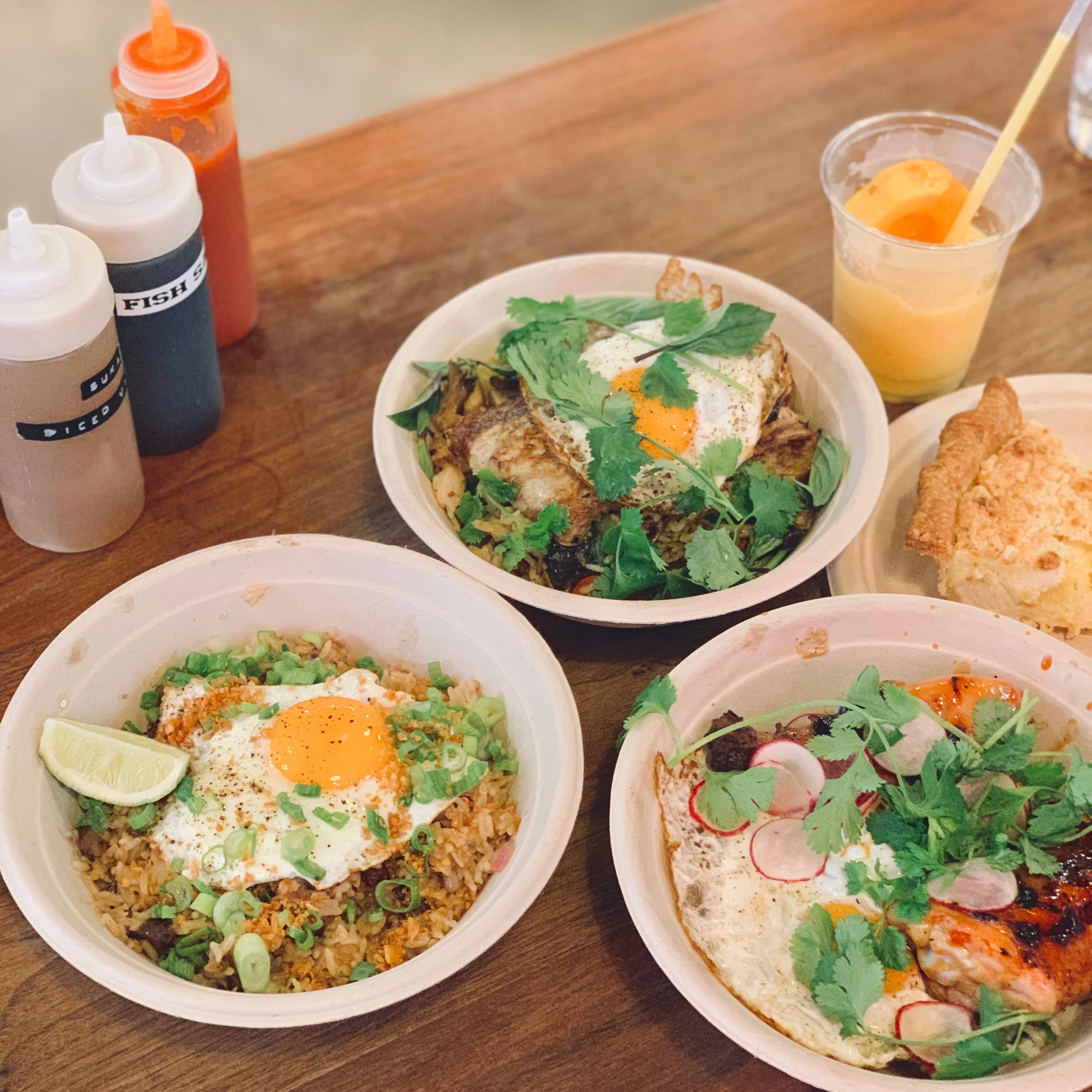 Pinoy Rice Bowls, Mango Shakes, and Coconut Buko Pie- what’s not to love at Sari Sari Store