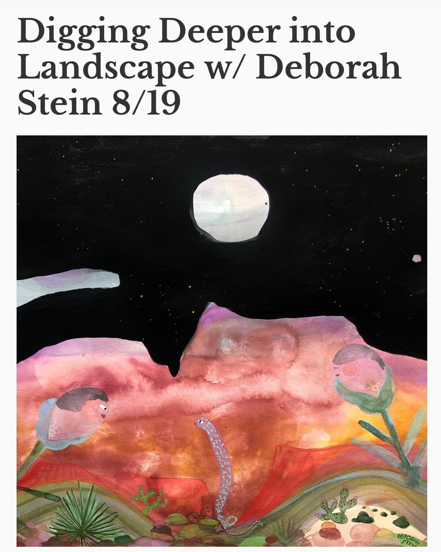 I M A G I N E 

This class is for anyone who has taken the Imagining Landscape with me or simply wants to find new ways of expressing land, sky and the beautiful things in-between, using water + color. 

We&rsquo;ll work large and small in this class