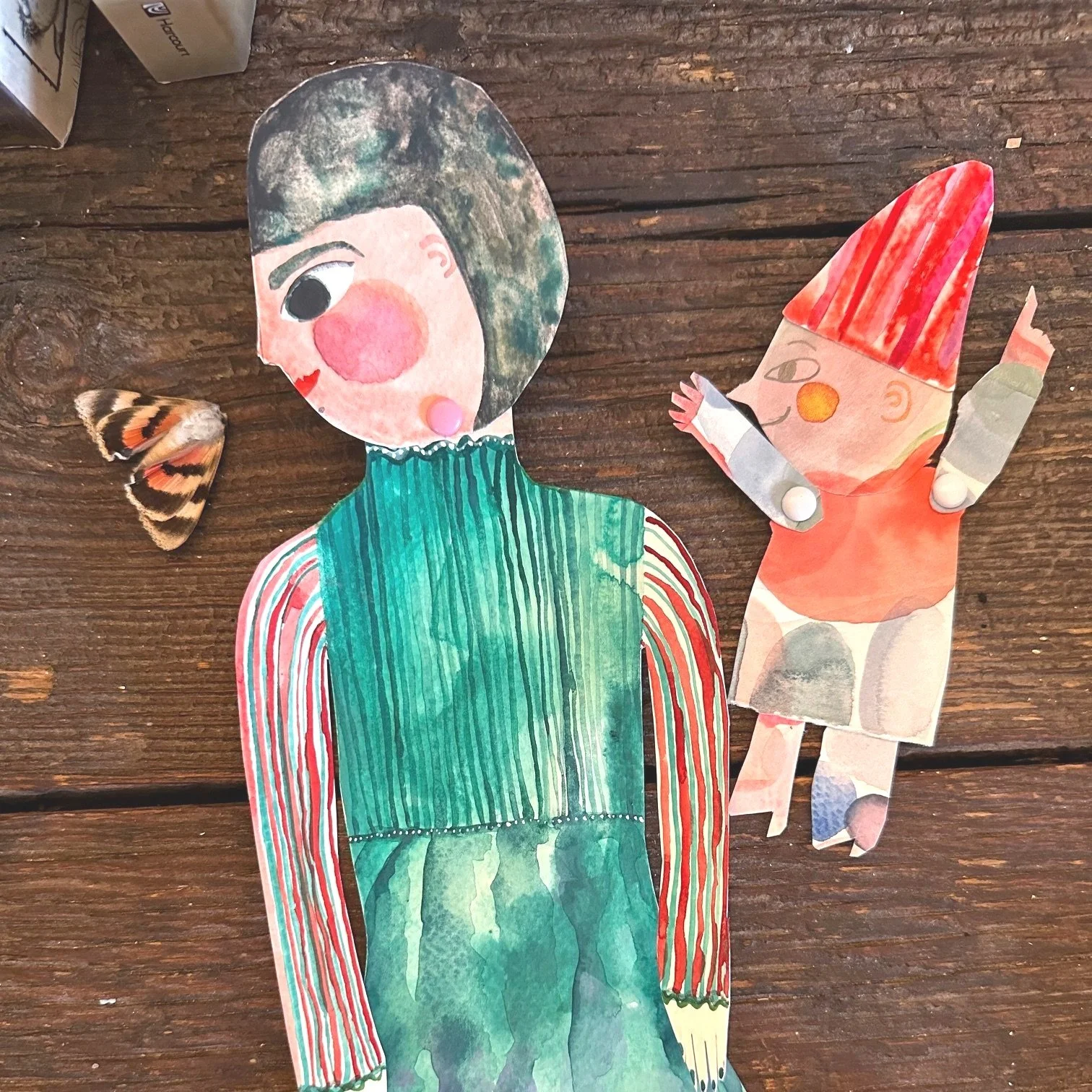Paper Dolls & Mobiles: A Watercolor & Paper Cutting Workshop for
