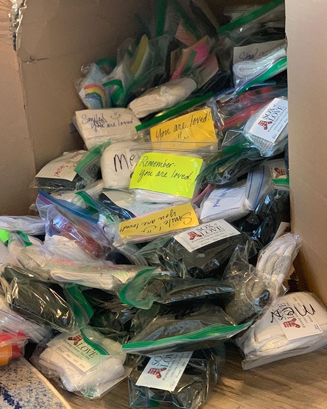 We received a donation of 200 pairs of #socks from our friends at @soxoflove!!! Thank you for your generosity and support!
.
.

Did you know socks are the most requested item among the homeless, but least donated? We're so excited to give these to ou