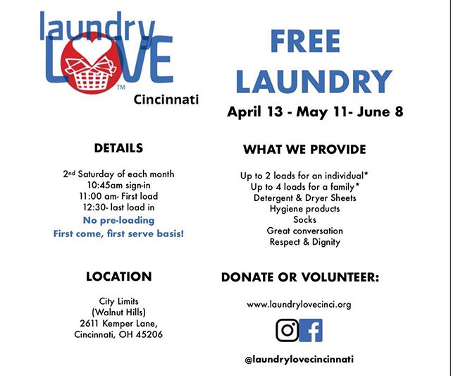 Tomorrow! Don't forget to drop by for free laundry, a cup of joe and some good conversation ☺️
.
.
#Give #Health #Hygiene #Compassion #Empathy #ActsOfKindness #501c3 #NonProfit #Volunteer #Donate #MakeTheWorldABetterPlace #TakeAction #Fundraising #Co