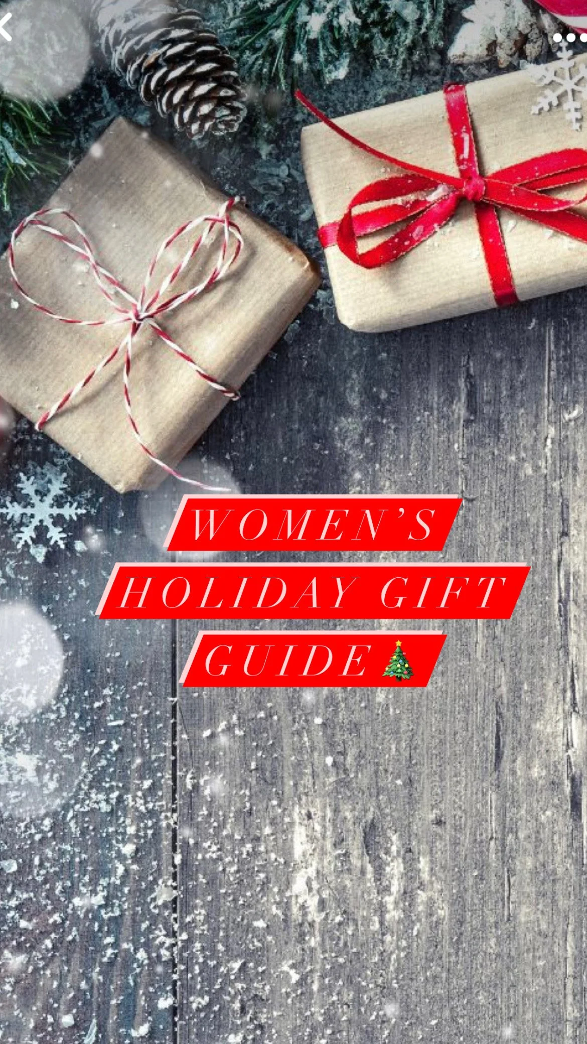 Women's Holiday Gift Guide