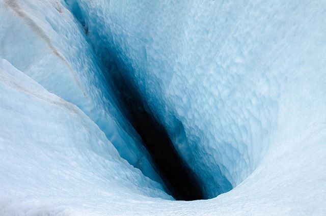 This abyss - or crevasse I think is the correct term - sums up my glacier series for me. It shows the stunning beauty of the glacier's interior while at the same time the treacherous darkness within those slippery walls. I was both captivated and ter