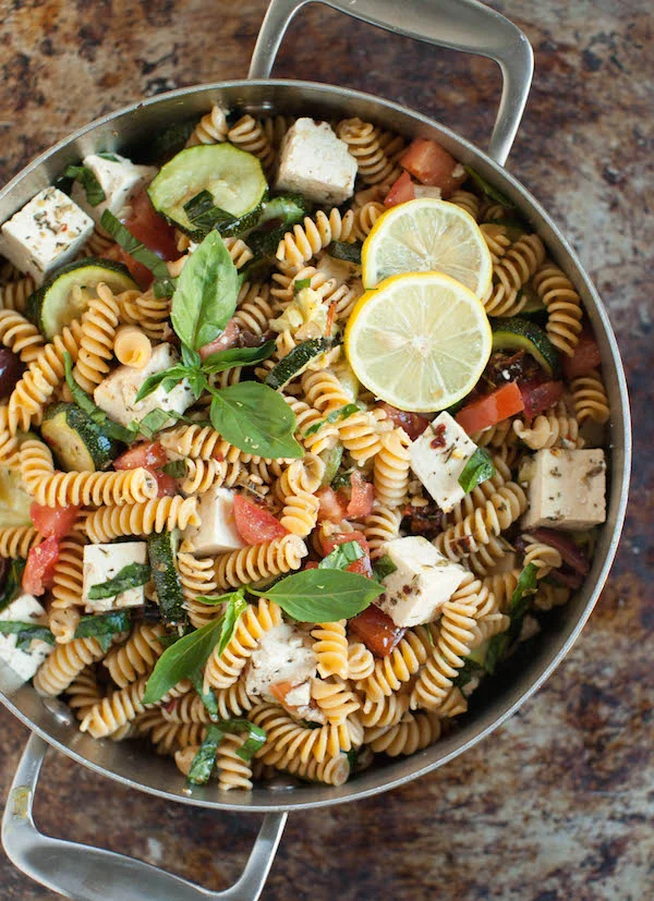 Mediterranean Pasta Salad | Sweet Potato Soul