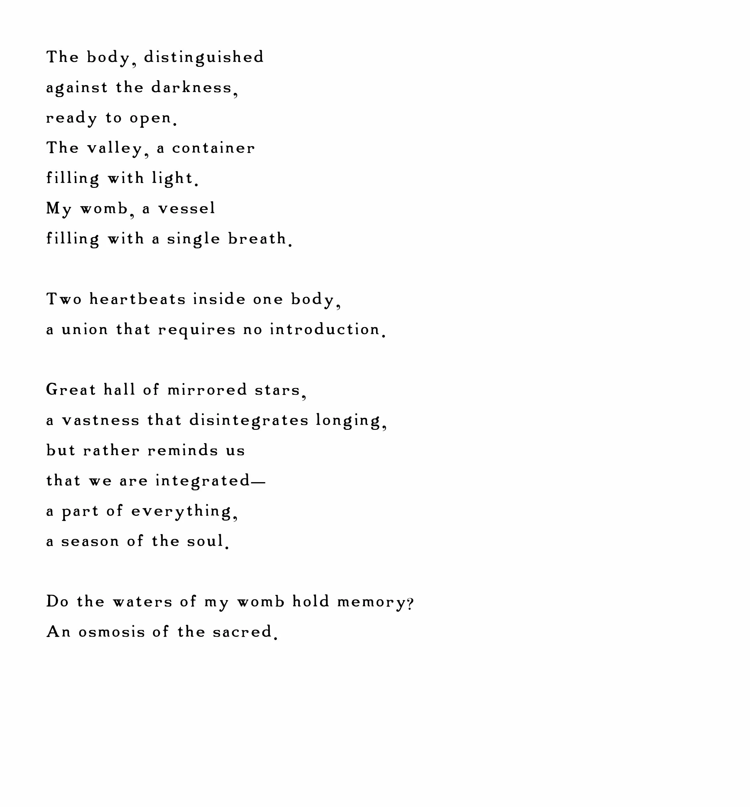 Rebecca Rose Harris Poetry