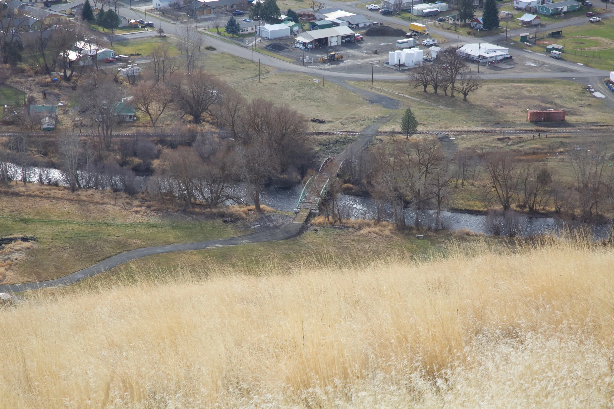 Footbridge over the Wallowa River