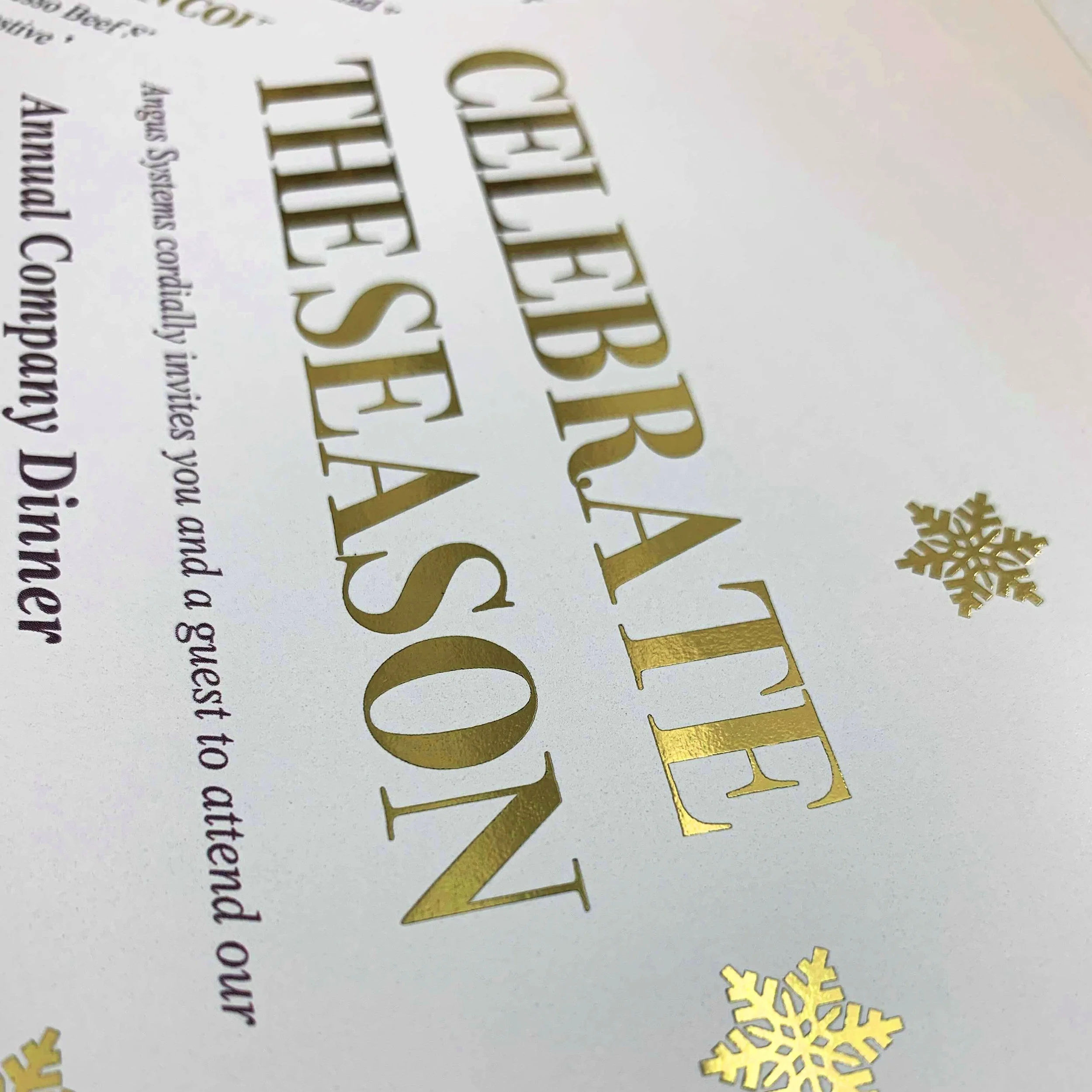 2018 Holiday Dinner Invitation