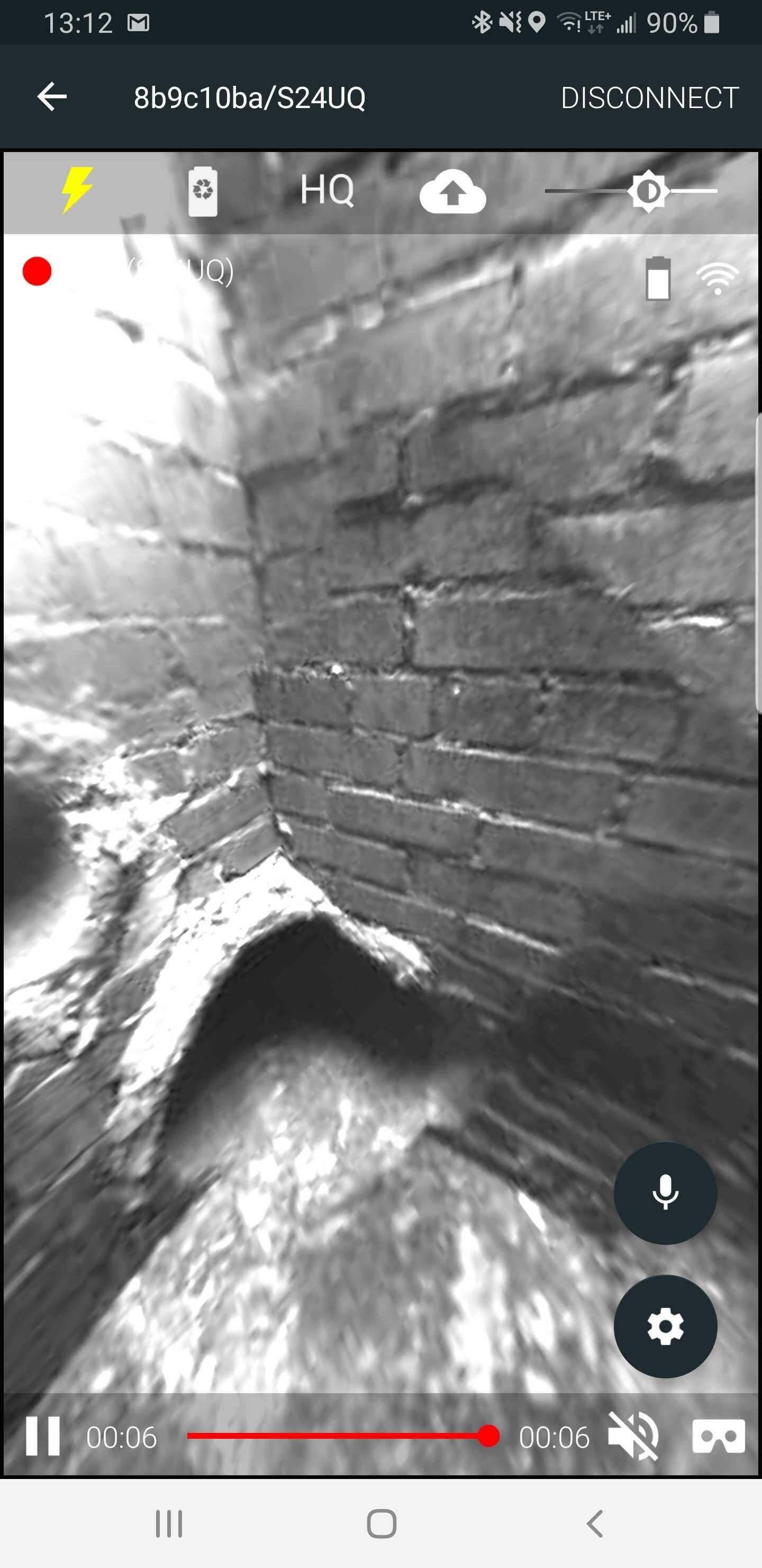 Screenshots of the access points at the bottom of this sewer as viewed on our Android/iOS application