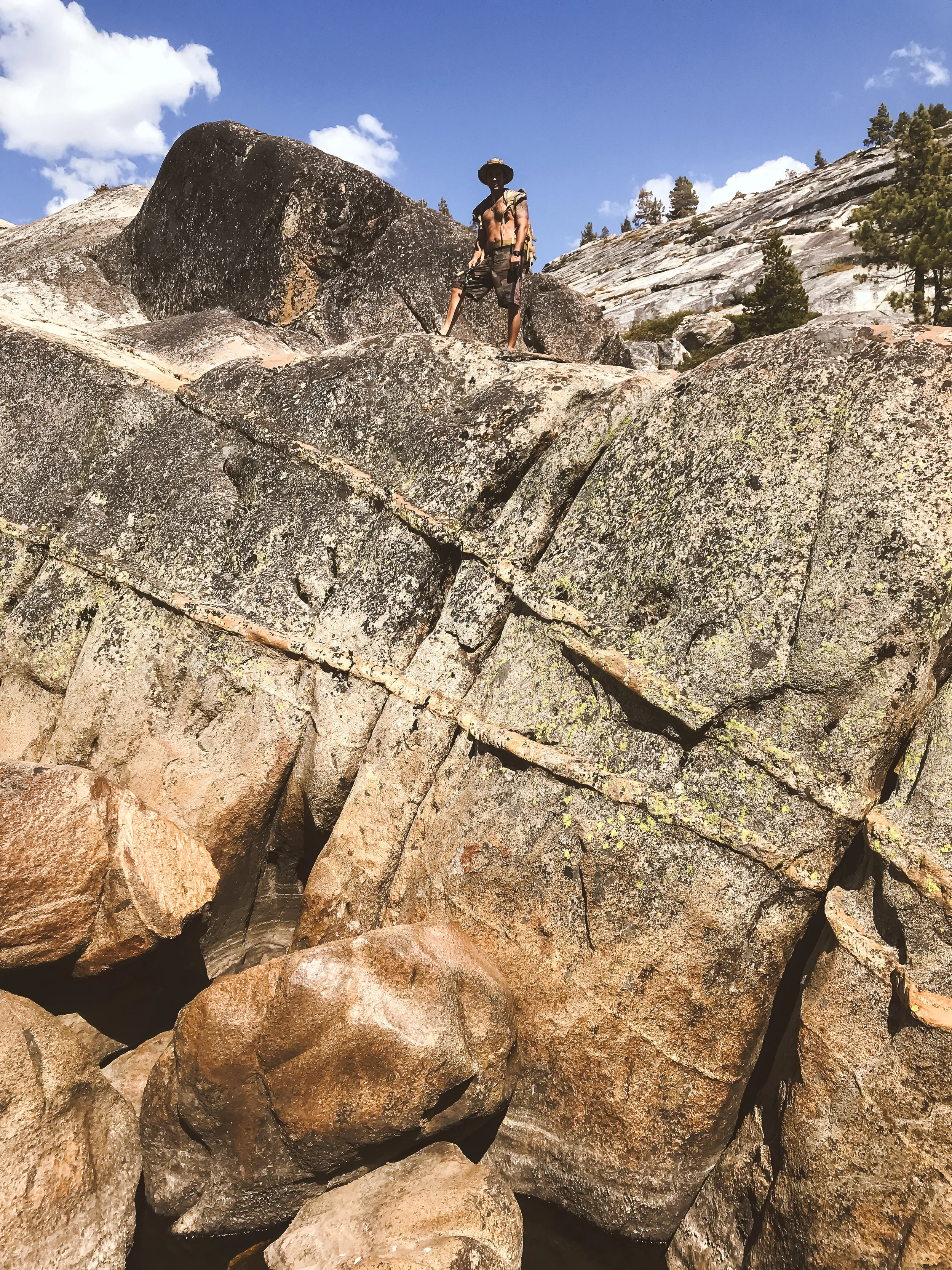 My friend Matt standing above geology for scale ^
