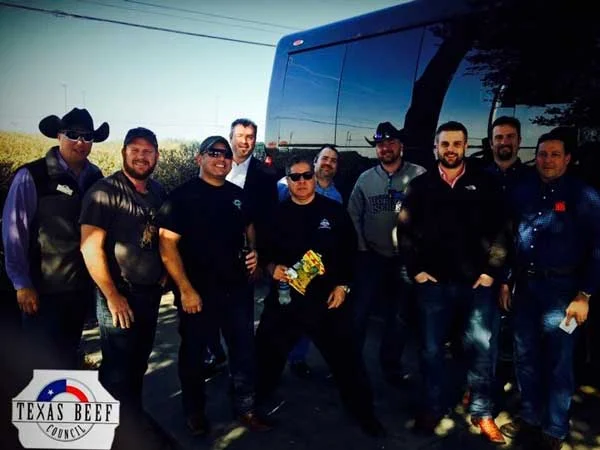 We stopped at a gas station/Rudy’s barbeque in San Antonio on the way home to take this shot of the whole group.
