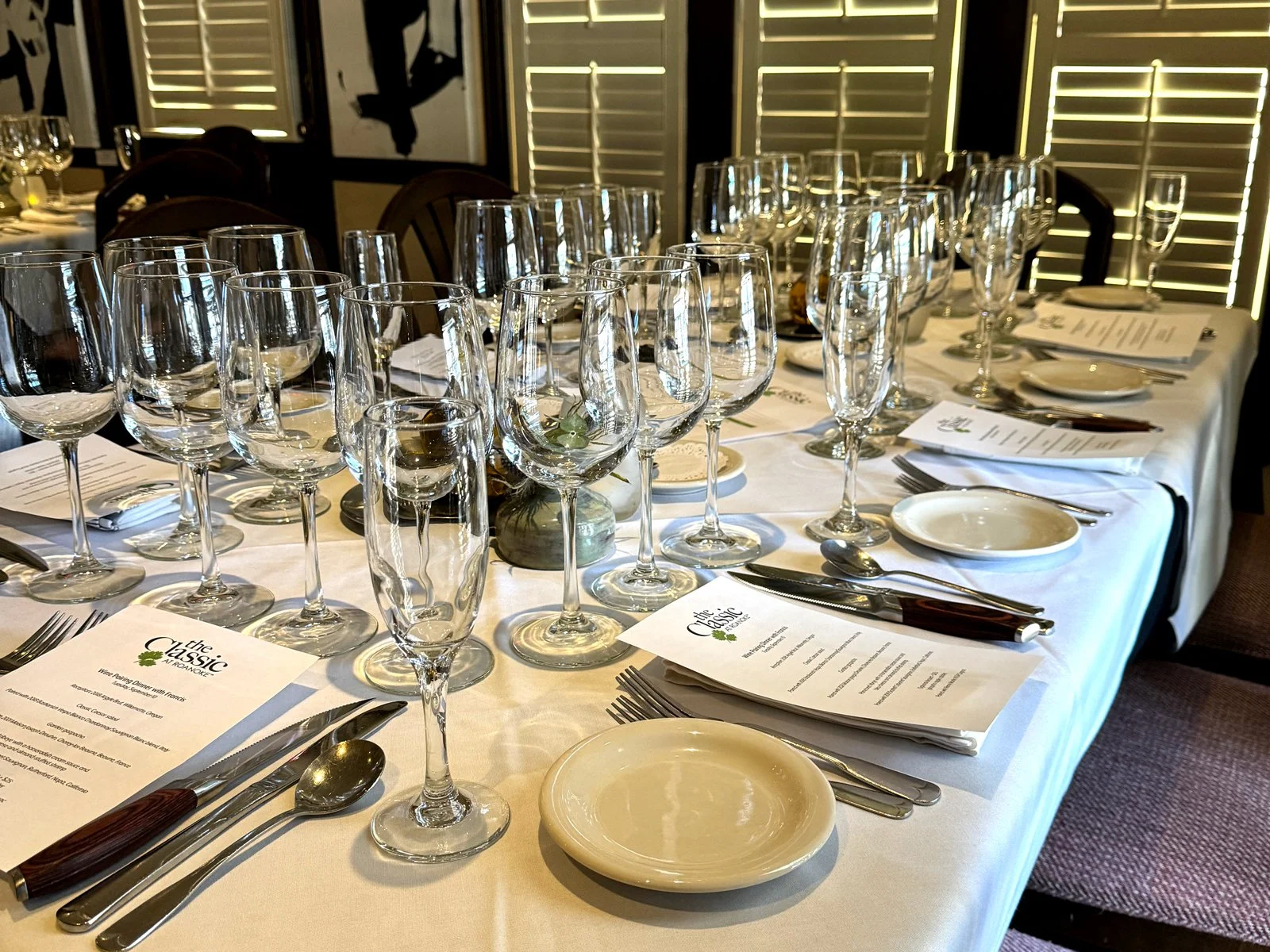 July 2026 Wine Pairing Dinner with Francis