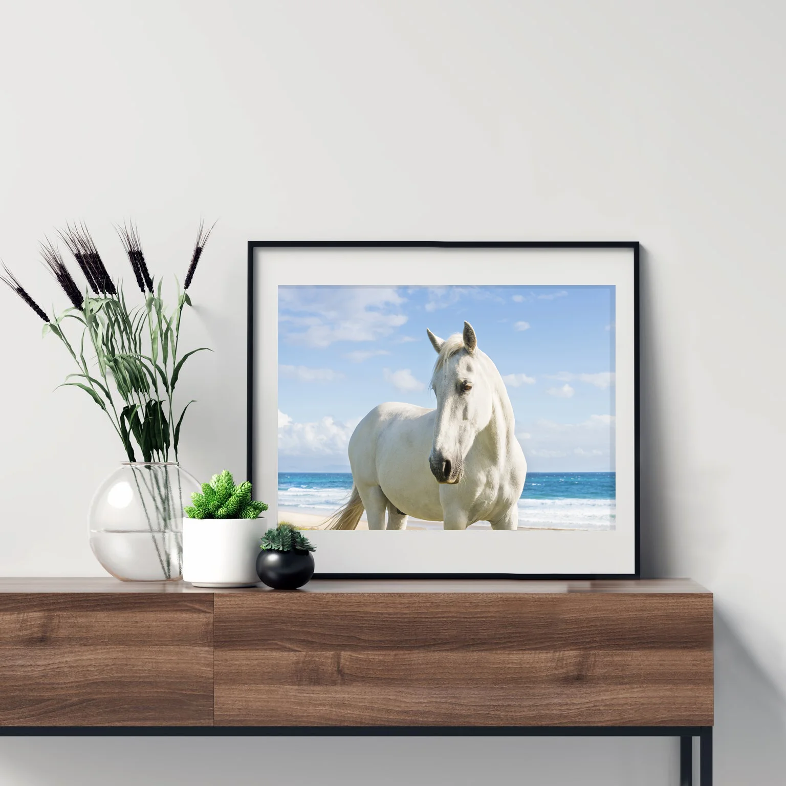 BEach Horse Framed.jpg