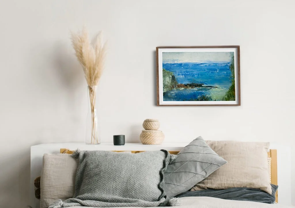 Abstract Landscape Oil Painting 'Bright and Breezy' by Sarah Bagg