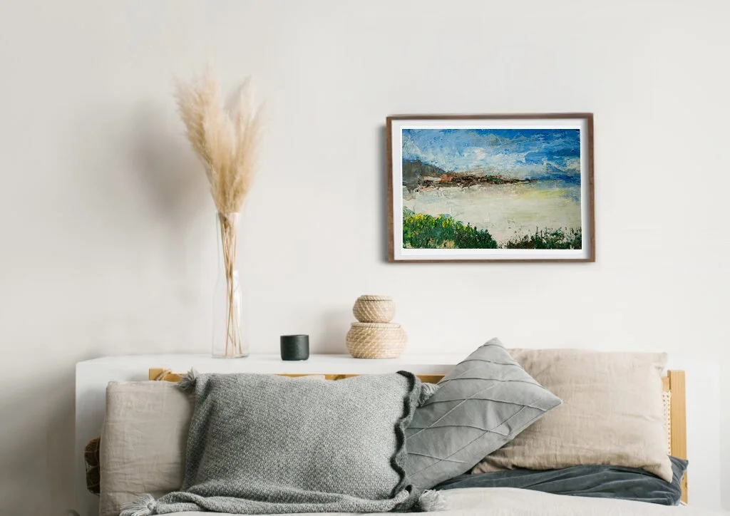 Abstract Landscape Oil Painting 'Calm' by Sarah Bagg