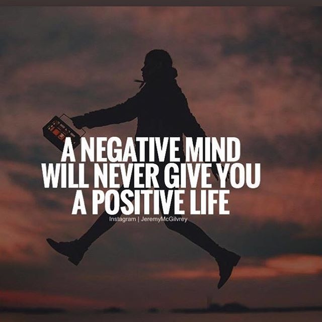 A positive attitude creates a happy life.
