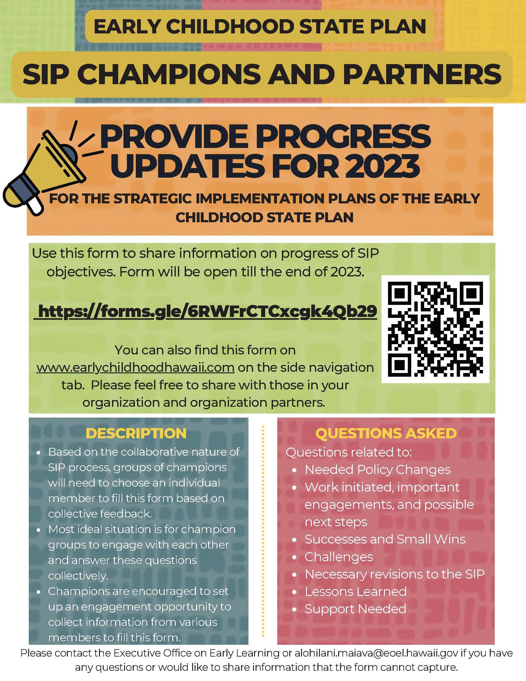 EC State Plan SIP Champions and Partners