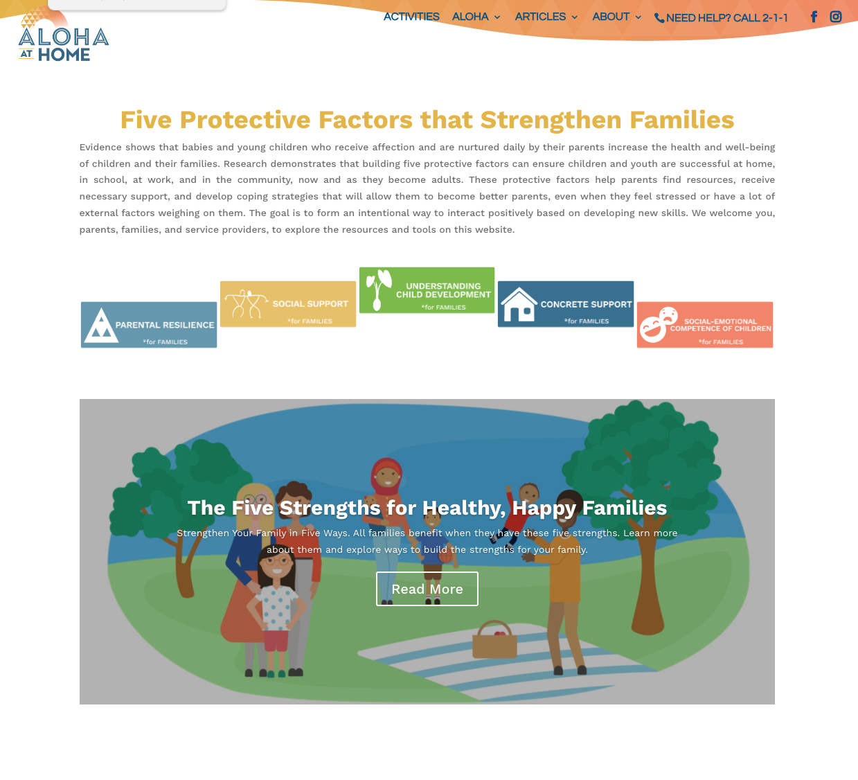Five Protective Factors that Strengthen Families