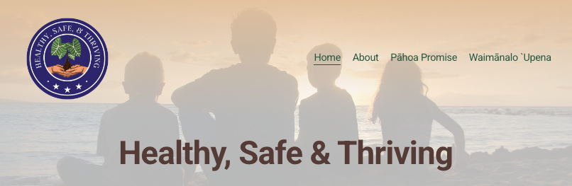 Website Header for www.healthysafethriving.org/